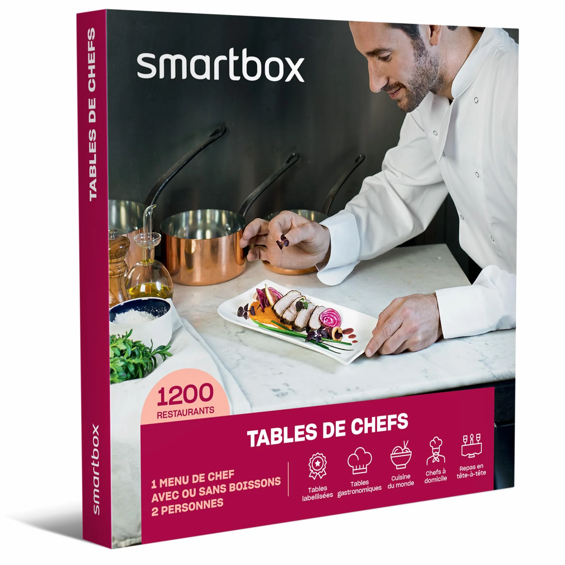Smartbox – Caja de regalo de comida gourmet para descubrir mesas de nuestras regiones para 2 personas – Idea de regalo