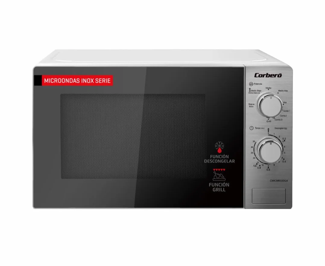 Corberó Microondas con grill CMICM6020GX 700W 20L Inox