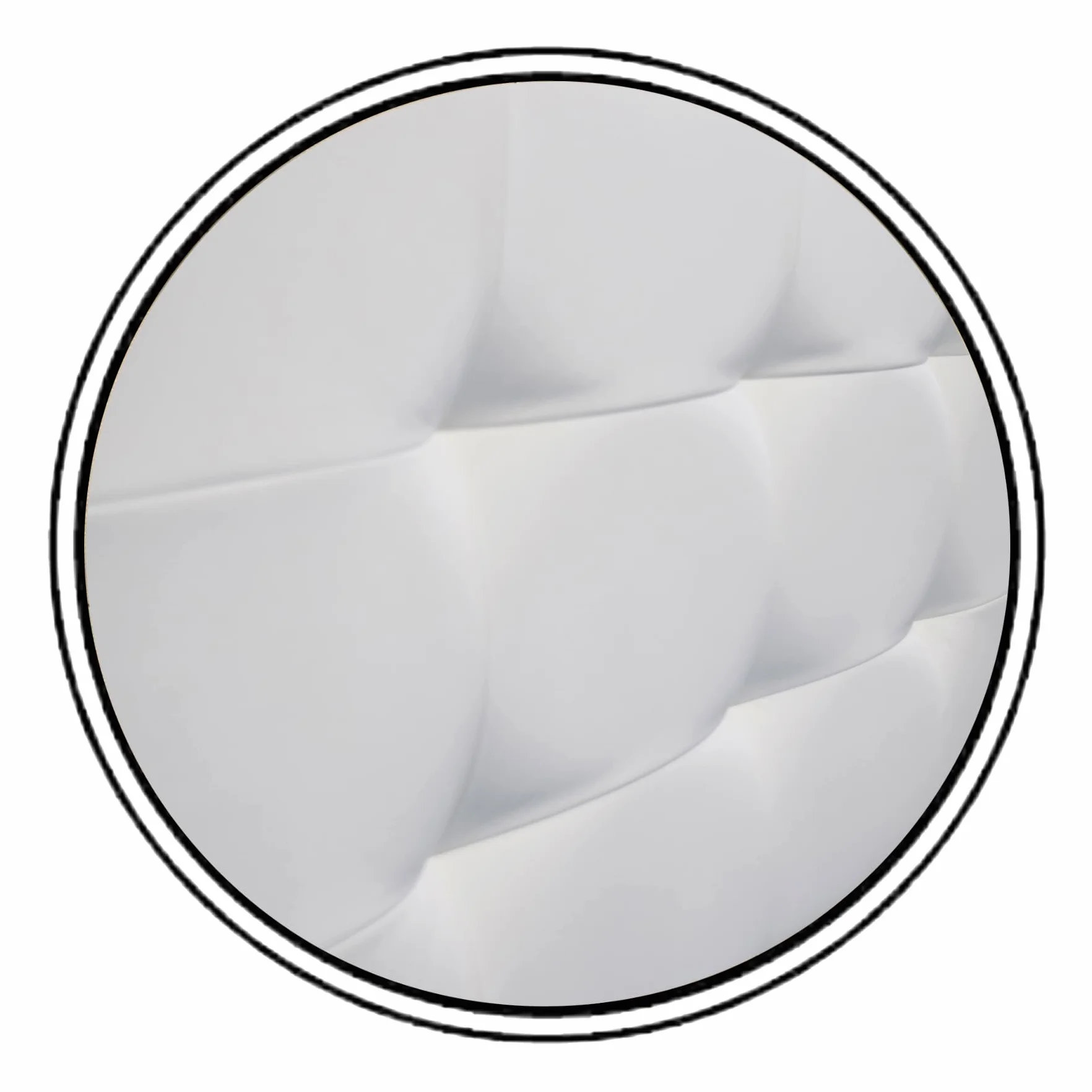 ONEK-DECCO Cabecero de Cama Tennessee Tapizado en Polipiel, Cabezal Acolchado Moderno y Elegante para Dormitorio, Diseño Resistente y Fácil Instalación (115x70, Blanco)