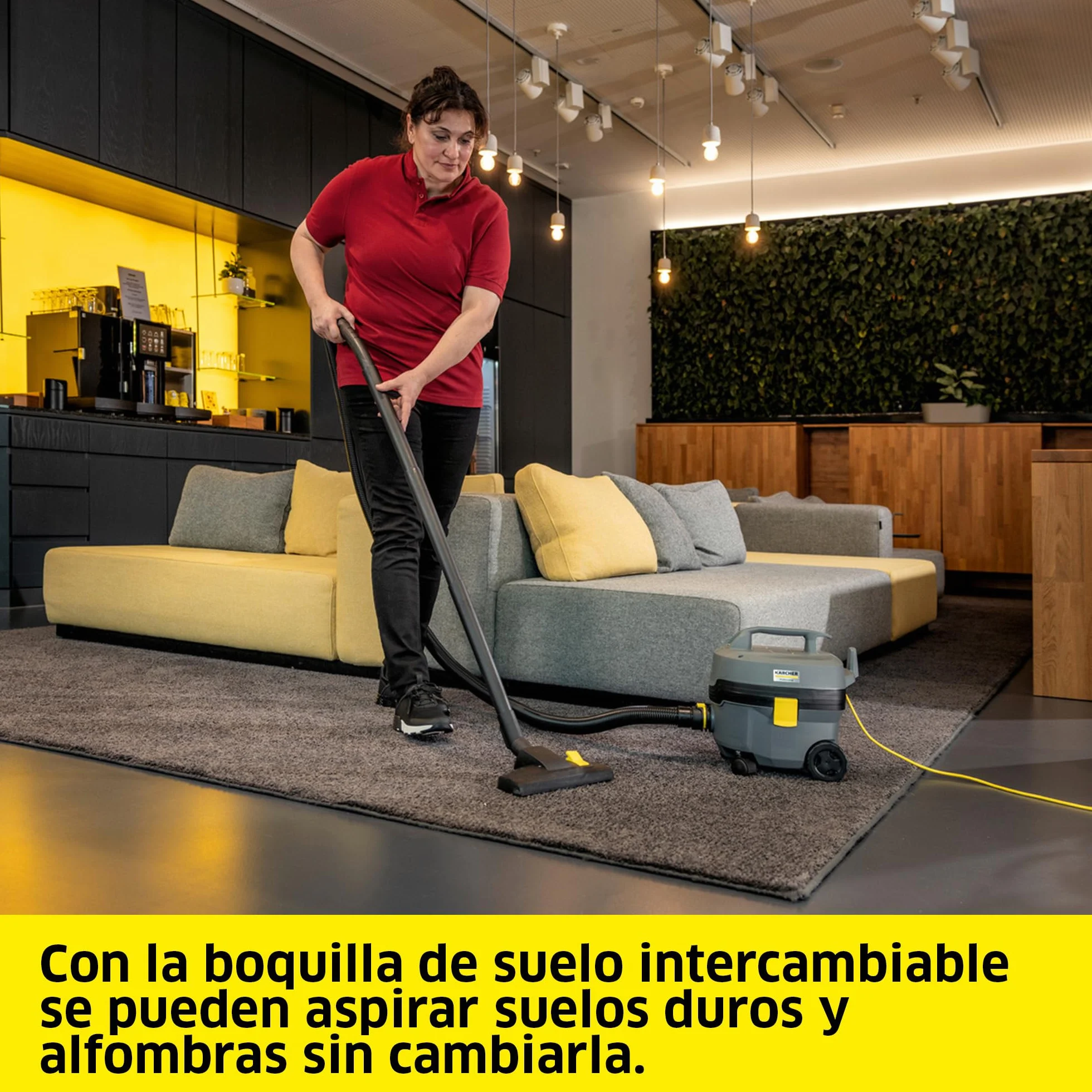 KÄRCHER Aspirador en seco T 7/1 Classic, depósito: 7 l, Potencia: 850 W, Nivel de presión acústica: 62 dB(A), Peso: 3,5 kg, Cable: 7,5 m, Cesta de Filtro Permanente