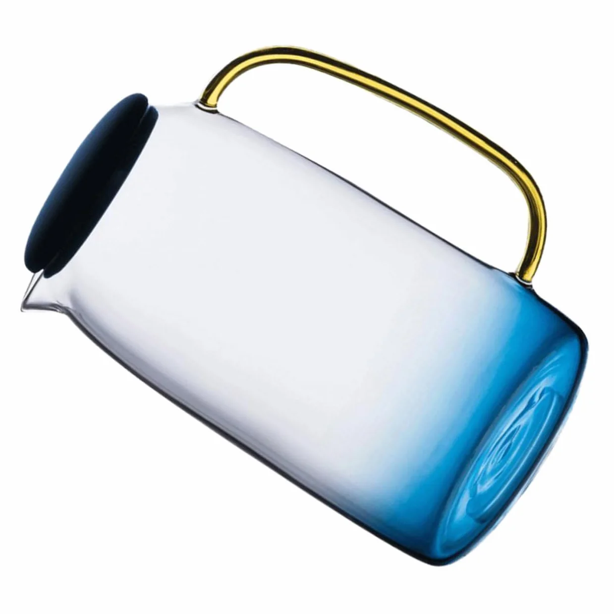 Jarra de Agua Resistente al Calor de Vidrio Jarra de Agua Hogar con Tapa para Preparar y Servir Bebidas Frías Jugo o Tés la Cocina o Sala de Estar