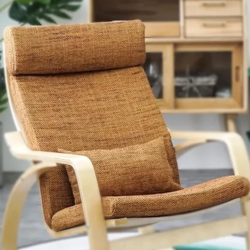 Cojín de repuesto para sillón, cojín de algodón acolchado grueso y antideslizante con funda extraíble para silla Poang
