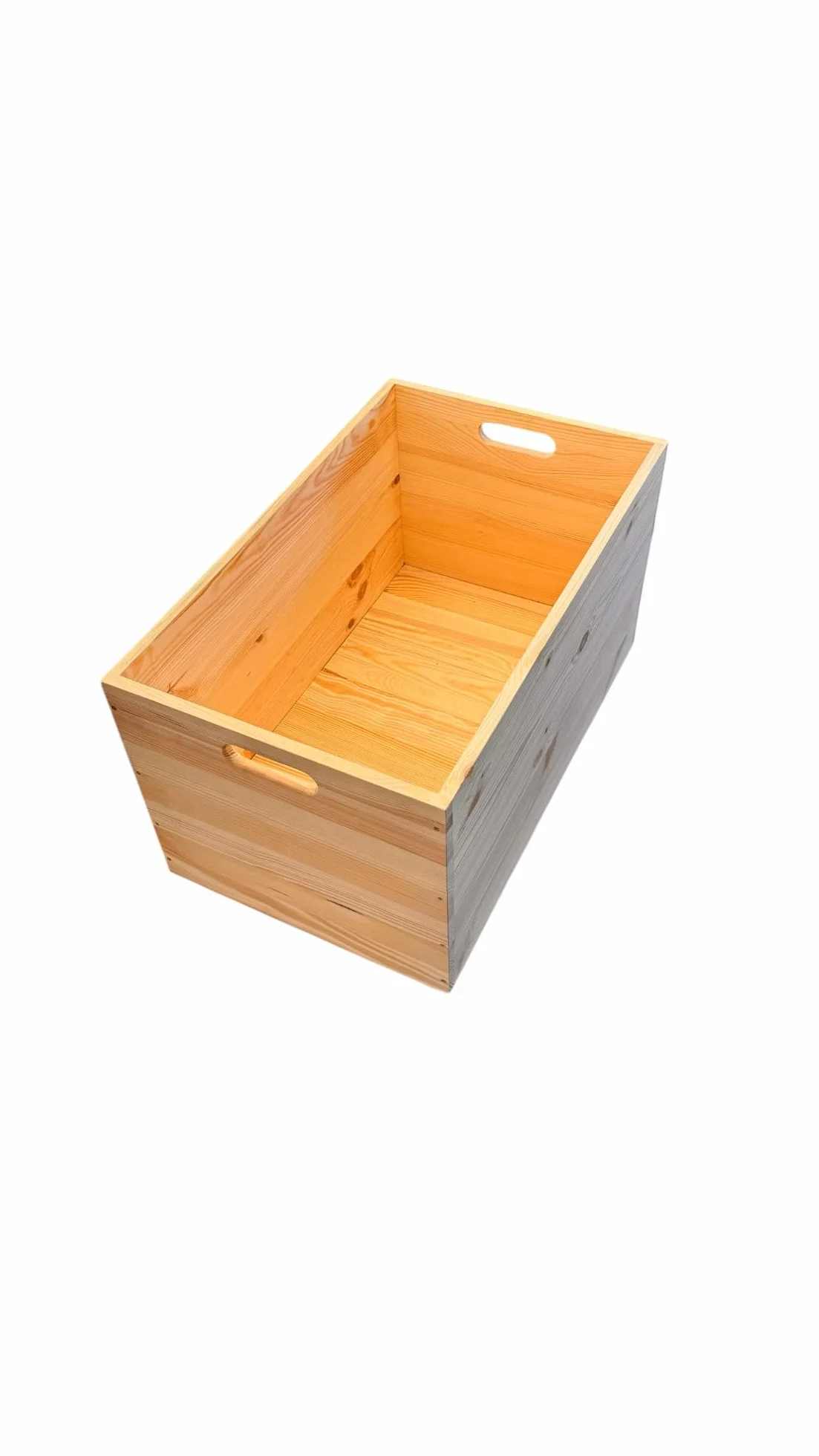 weeco Baúl de almacenamiento de madera con ruedas, 73 x 45 x 40 cm, madera de pino sin pintar, caja de almacenamiento multifuncional para leña, juguetes, mantas