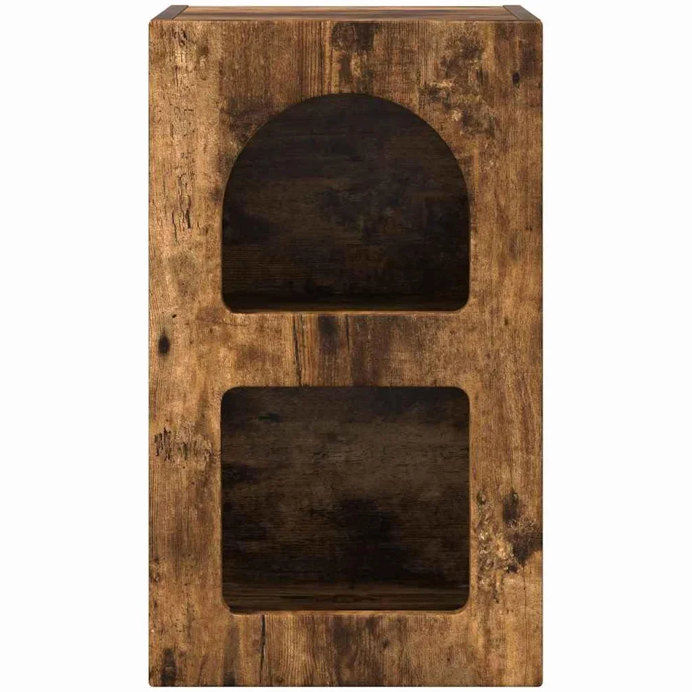 Mesita de noche moderna de madera de 29,5 x 35 x 50 cm con estantes para almacenamiento, diseño neutro para dormitorio, fácil limpieza y montaje