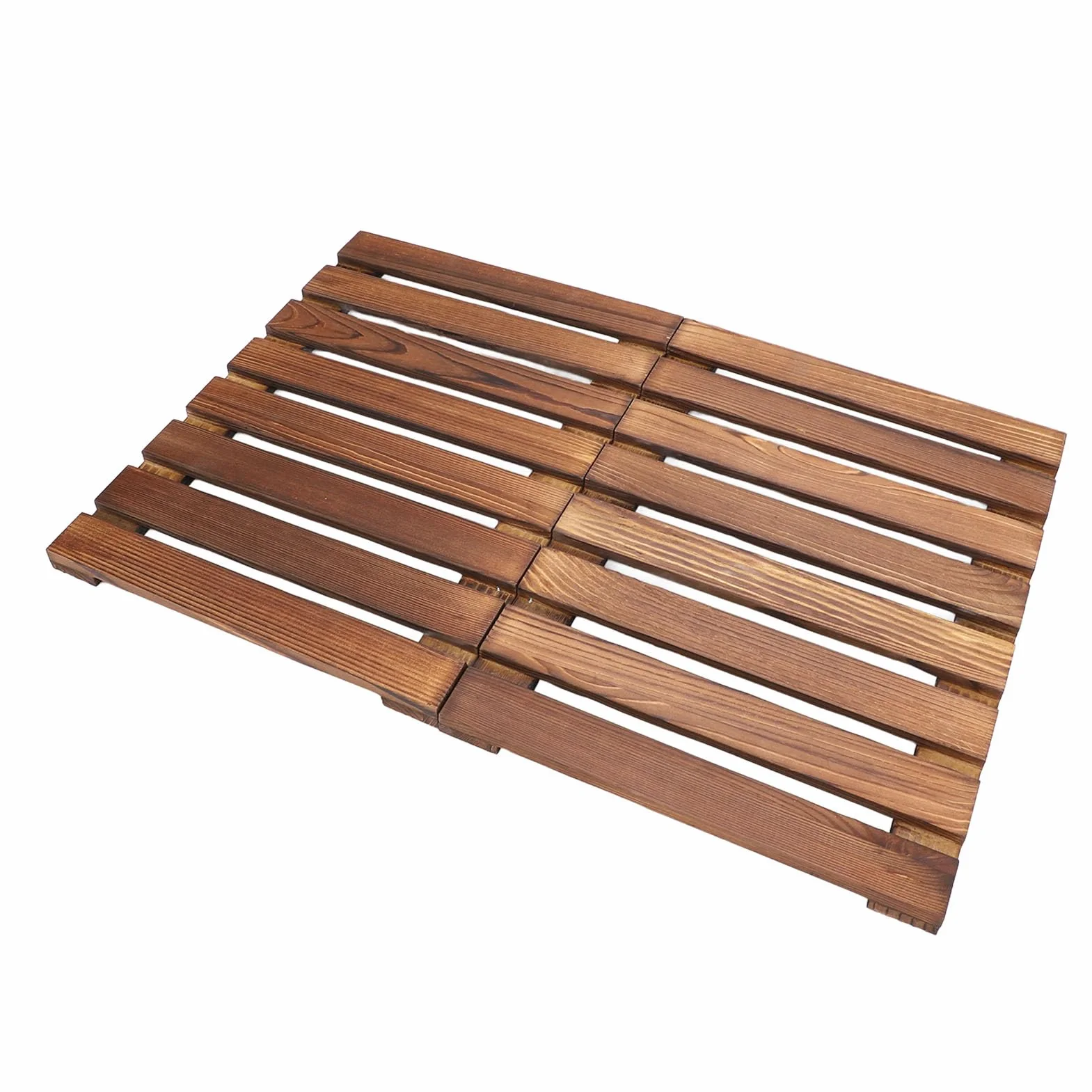 Alfombra de Ducha, Cubierta de Madera para Bañera, Alfombra de Ducha Plegable, 59 X 41,2 Cm, Versátil para Uso Interior y Exterior, Alfombra para Ducha y Sauna