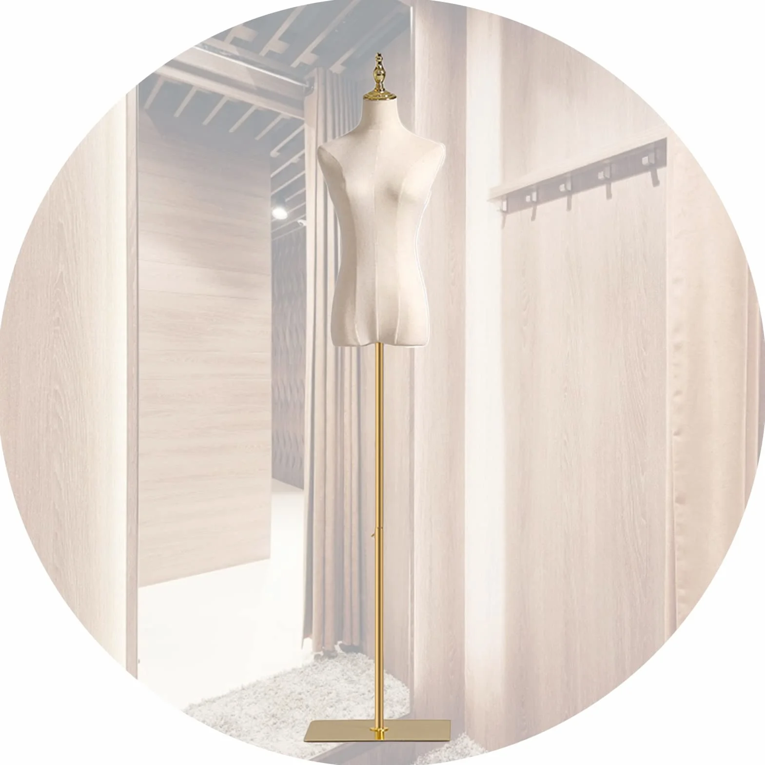 Cuerpo De Torso De Maniquí Femenino, Accesorios De Modelo Maniquí De Medio Cuerpo De Altura Ajustable De 140-190 Cm, Maniquí De Diseño De Costura para Confección Ropa De Sastres
