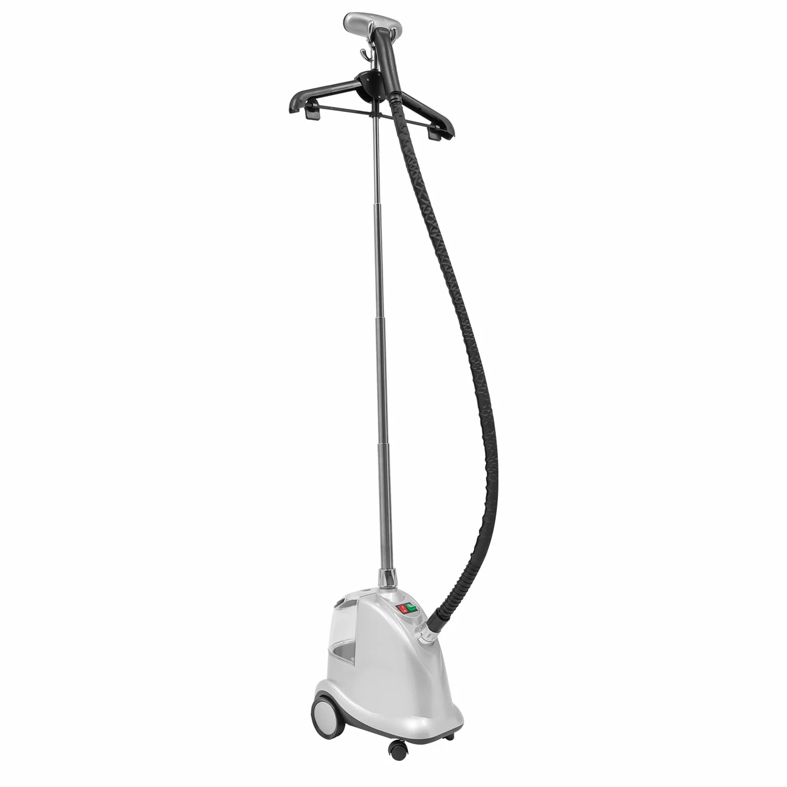 Plancha de vapor vertical de 2200 W con boquilla de 6 agujeros, 3 velocidades, placa de vapor ajustable con soporte plegable y depósito de agua de 3 l, soporte de vapor con barra de soporte ajustable