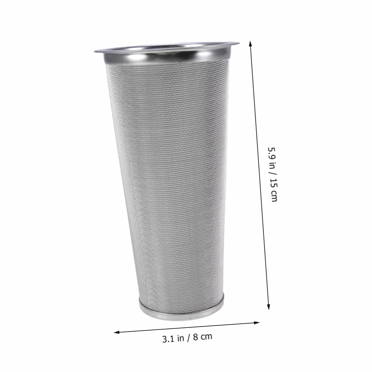 2piezas Colador De Café De Acero Inoxidable Filtro De Malla Fina Infusor De Té Para Uso Cocina y Cafeterías Diseño Forma De Cono