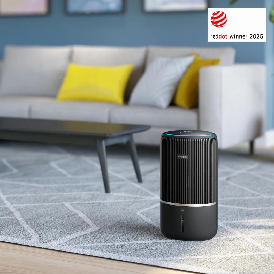 Philips 3400 Series Purificador y humidificador de aire 2 en 1, HEPA NanoProtect + filtro de carbón activo, humidificación higiénica a 650 ml/h, CADR 300 m³/h para 78 m² (AC3421/13)