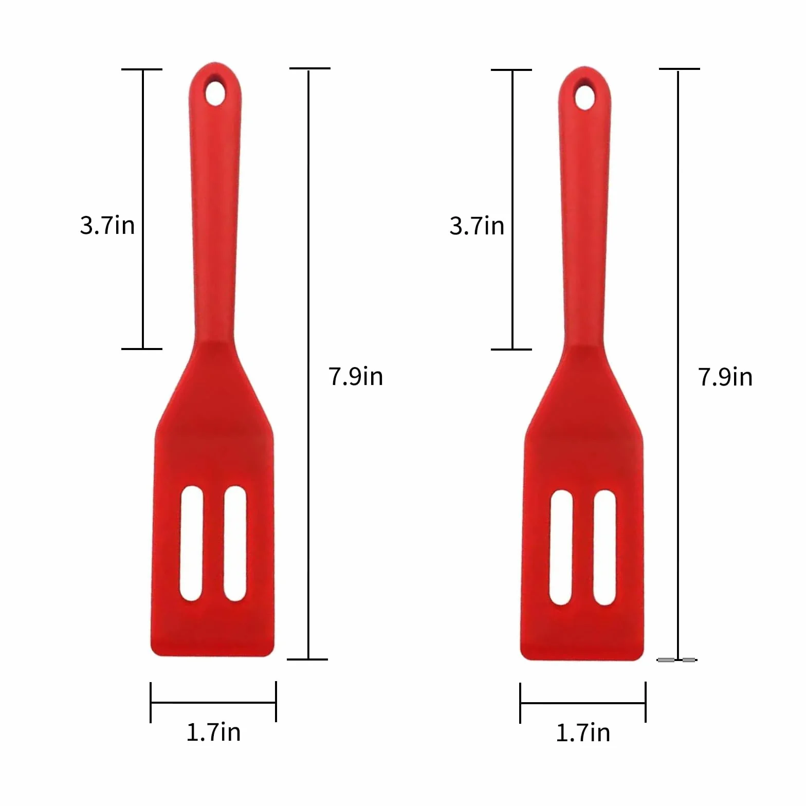 Espátula pequeña, 2 piezas pequeñas de silicona flexible para utensilios de cocina antiadherentes