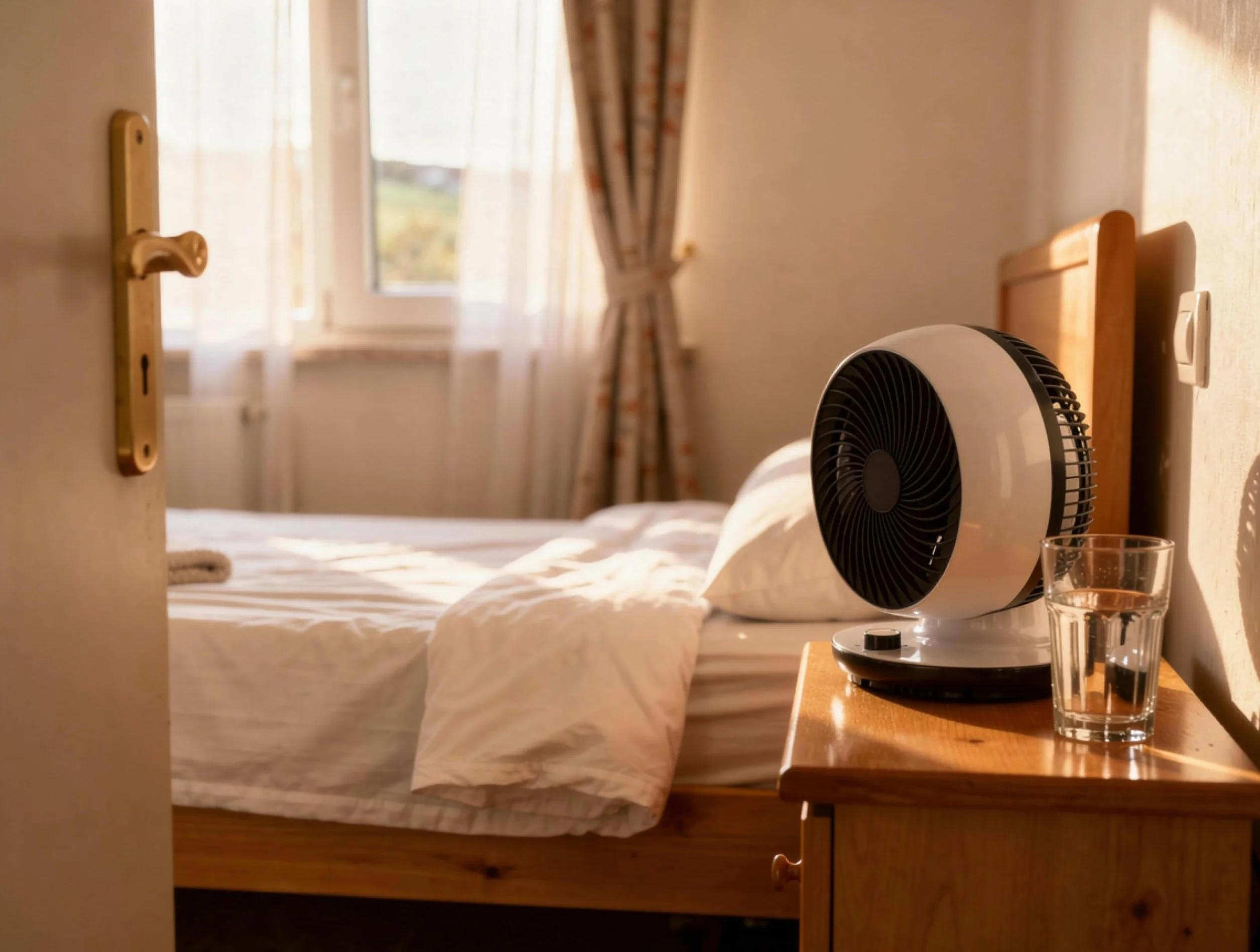 PUR LINE | Ventilador de Sobremesa 45W con Oscilación Vertical de 90º – 3 Velocidades, Diseño Compacto y Bajo Consumo, Ideal para Hogar u Oficina