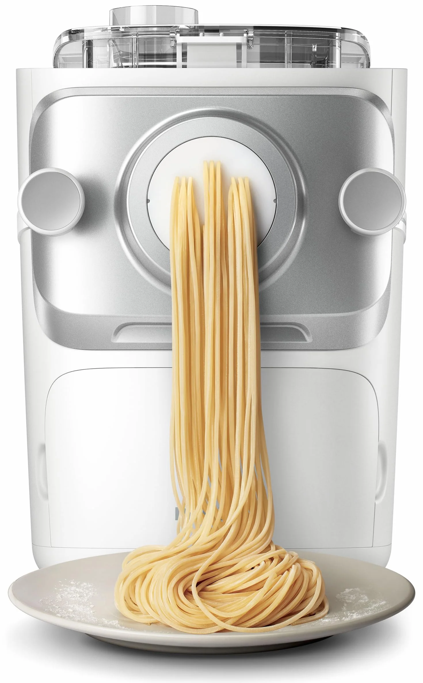 Philips 7000 Series Pasta Maker, ProExtrude Technology 150W, 8 discos, hasta 8 porciones, aplicación NutriU, blanco, (HR2660/03)