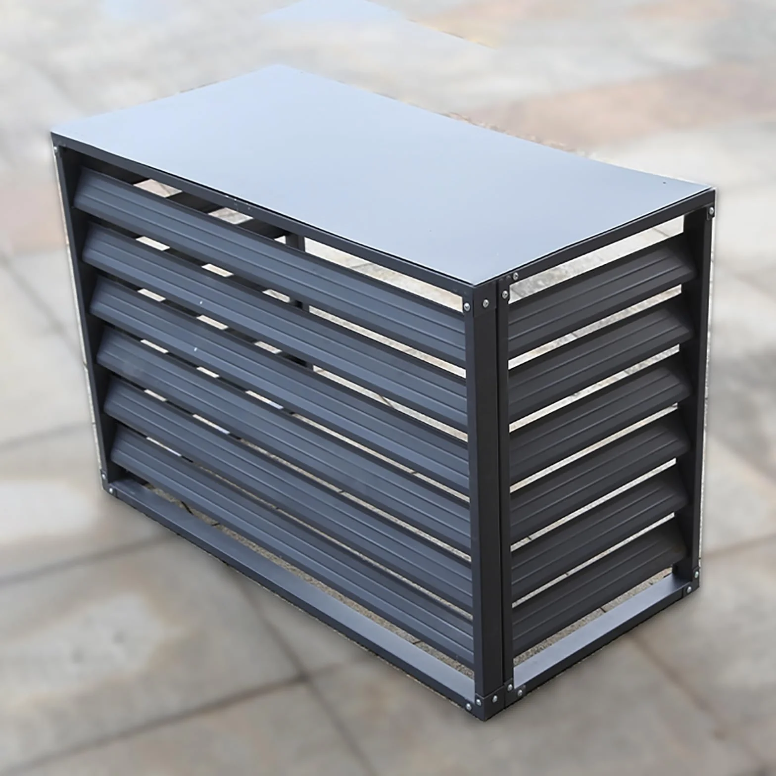 Cubierta para aire acondicionado para exteriores, cubierta para bomba de calor de aluminio, rejilla de aire acondicionado, cubiertas para climatizadores centrales unidades exteriores, valla para la