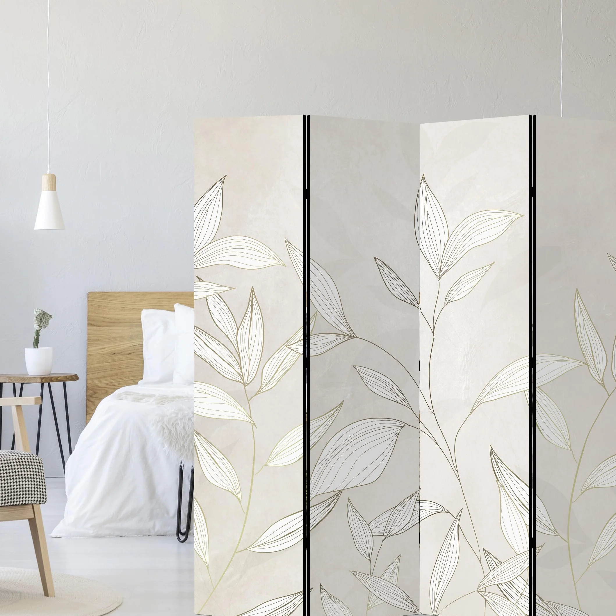 Biombo Separador de Ambientes Doble Cara - Separadores Ambientes - Naturaleza Motivo - Biombos 225 x 172 cm
