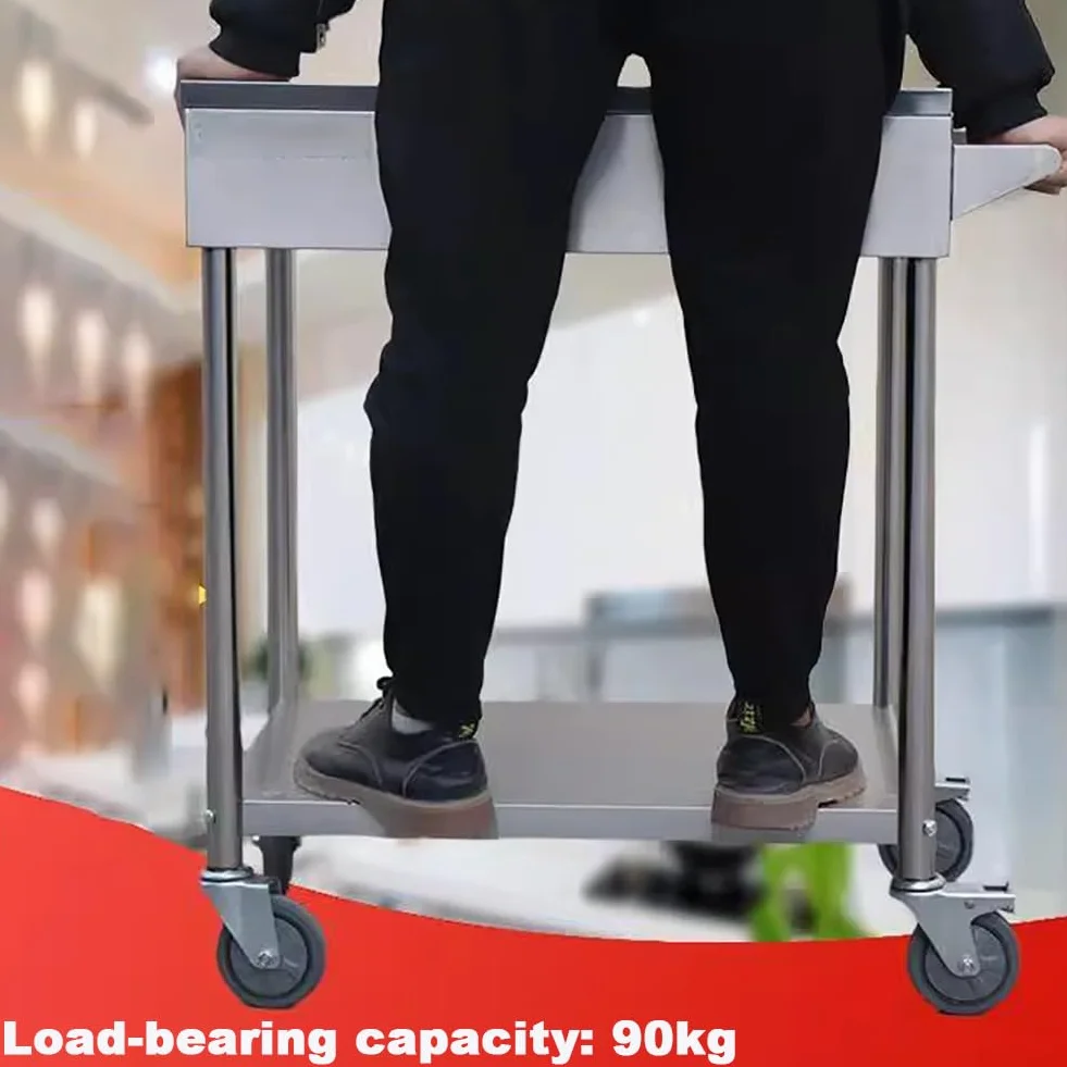 Estante De Exhibición De Condimentos De Acero Inoxidable con Ruedas, Carrito De Especias Simple, Estante Vertical para Almacenar Especias, Dispensador De Condimentos para Buffet,A