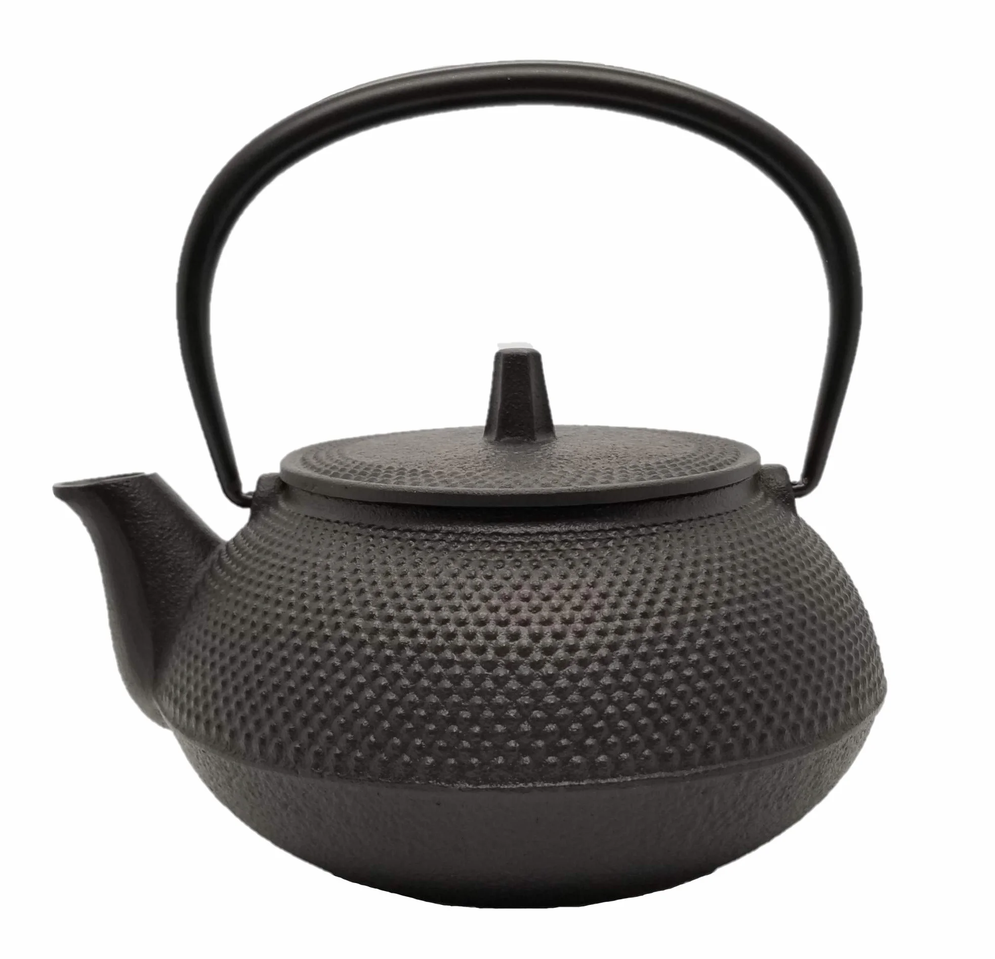 NAMBU TEKKI Nanbu 12802 - Tetera de Hierro Fundido con Textura, no esmaltada, Color Negro
