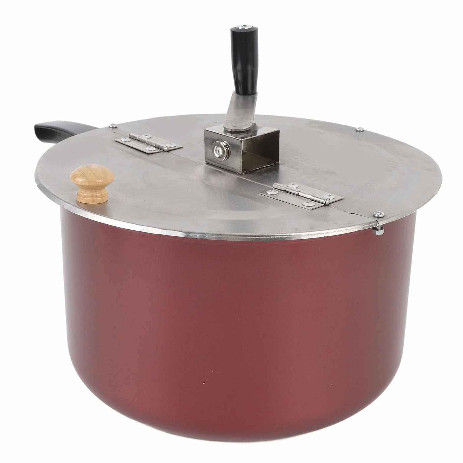 VBESTLIFE Máquina de Palomitas de Maíz Casera Compacta, Compatible con Cocina de Inducción, de Acero Inoxidable, Noche de Película en Casa