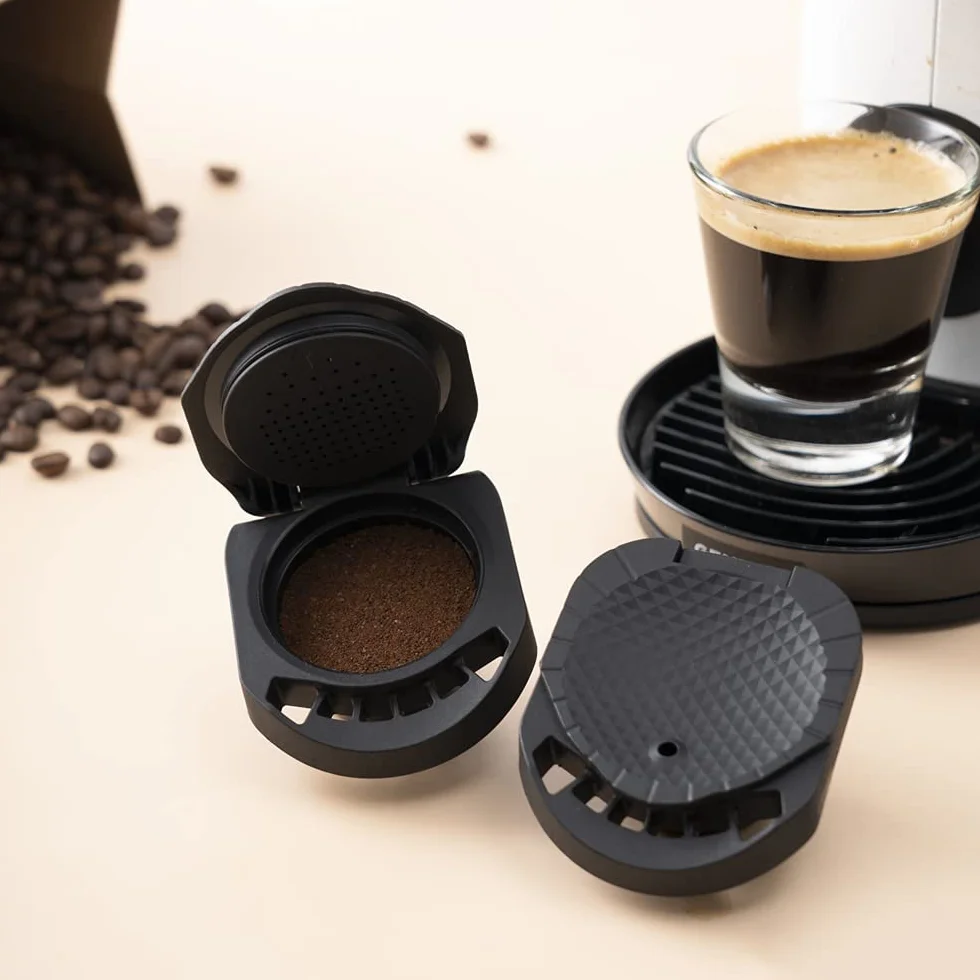 RECAFIMIL Soporte reutilizable para cápsulas de café recargable compatible con Dolce Gusto Piccolo XS y Genis S