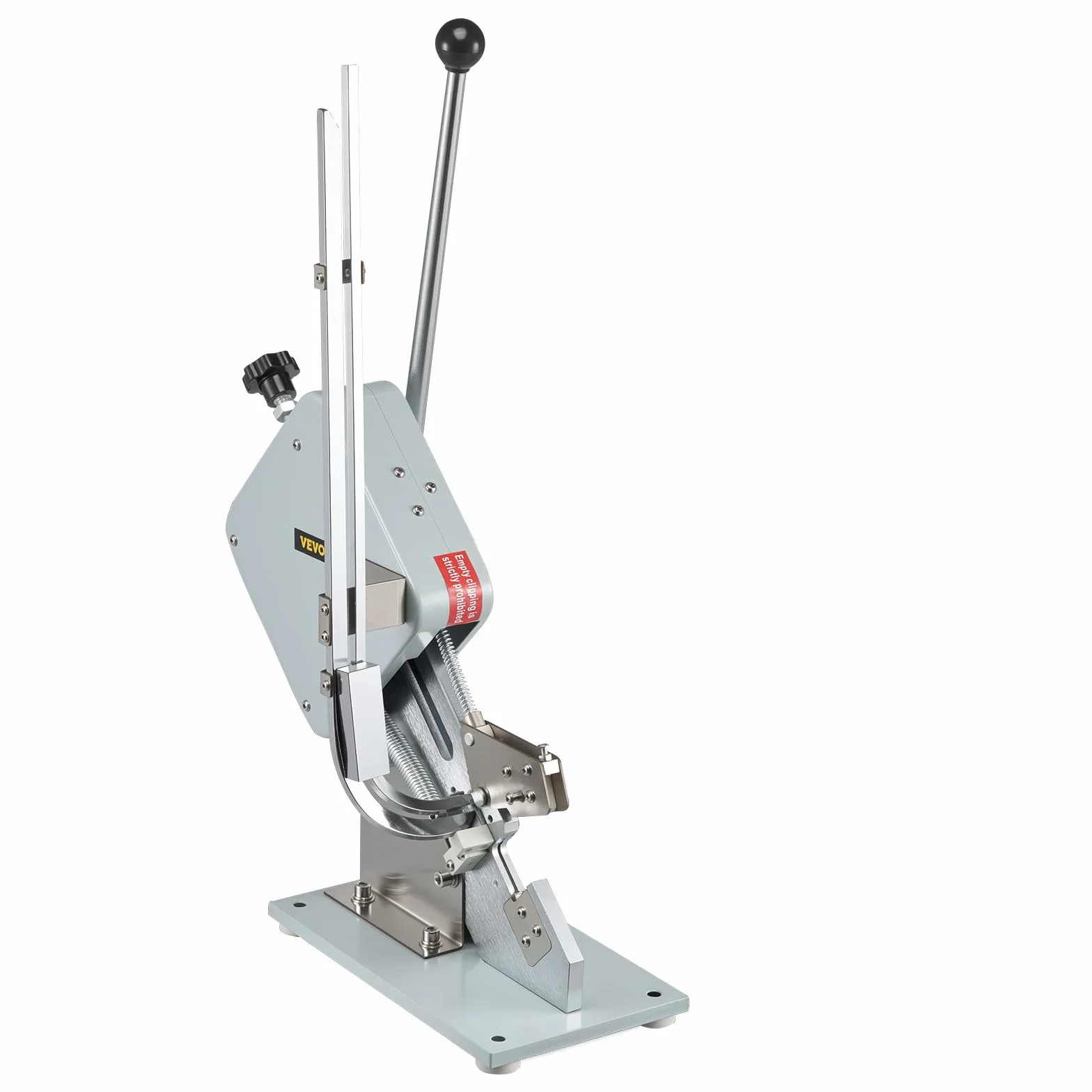 Happybuy Cortadora Manual de Salchichas en Forma de U de Calidad con 2 Cajas de Clips, 8.000 piezas Hebillas, Cortadora de Pan Robusta de Acero Fino A3, Cortadora de Alimentos Plegable