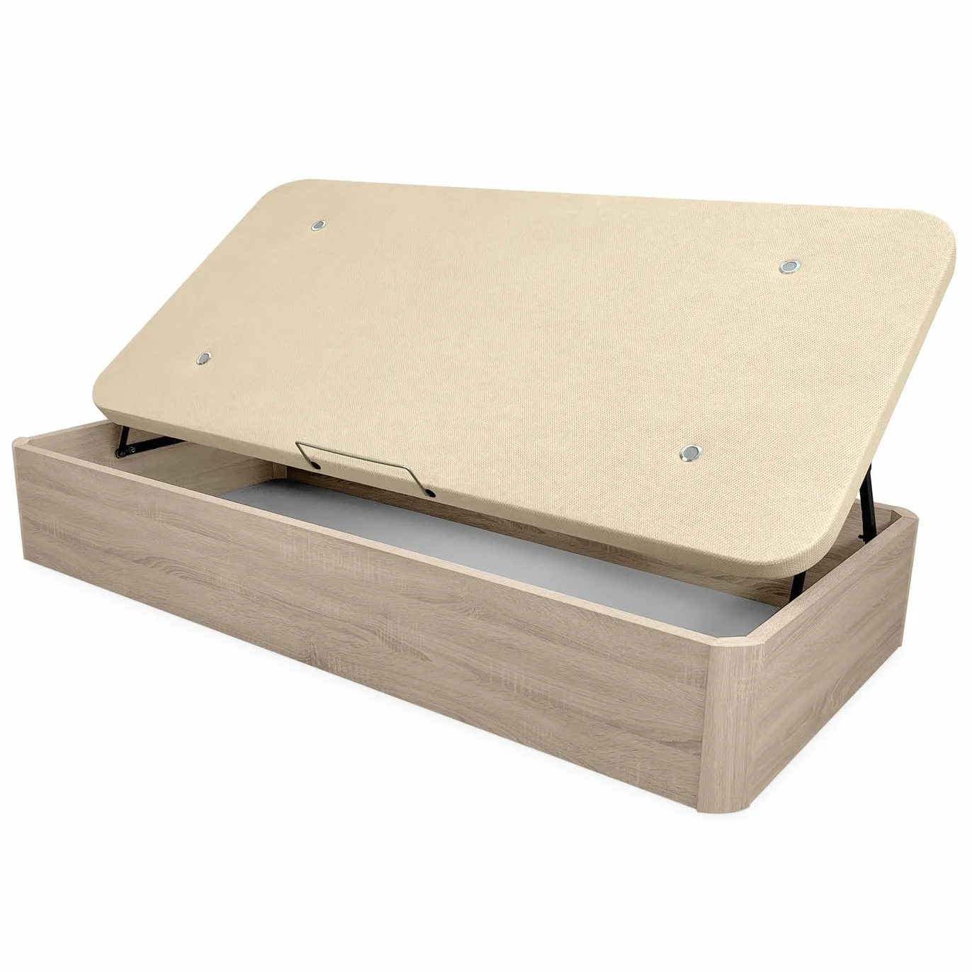 Homey - Canapé Abatible Apertura Lateral de Madera con Gran Capacidad, Espacioso, Transpirable y Resistente, Esquinas Redondeadas, 105 x 190, Cambria
