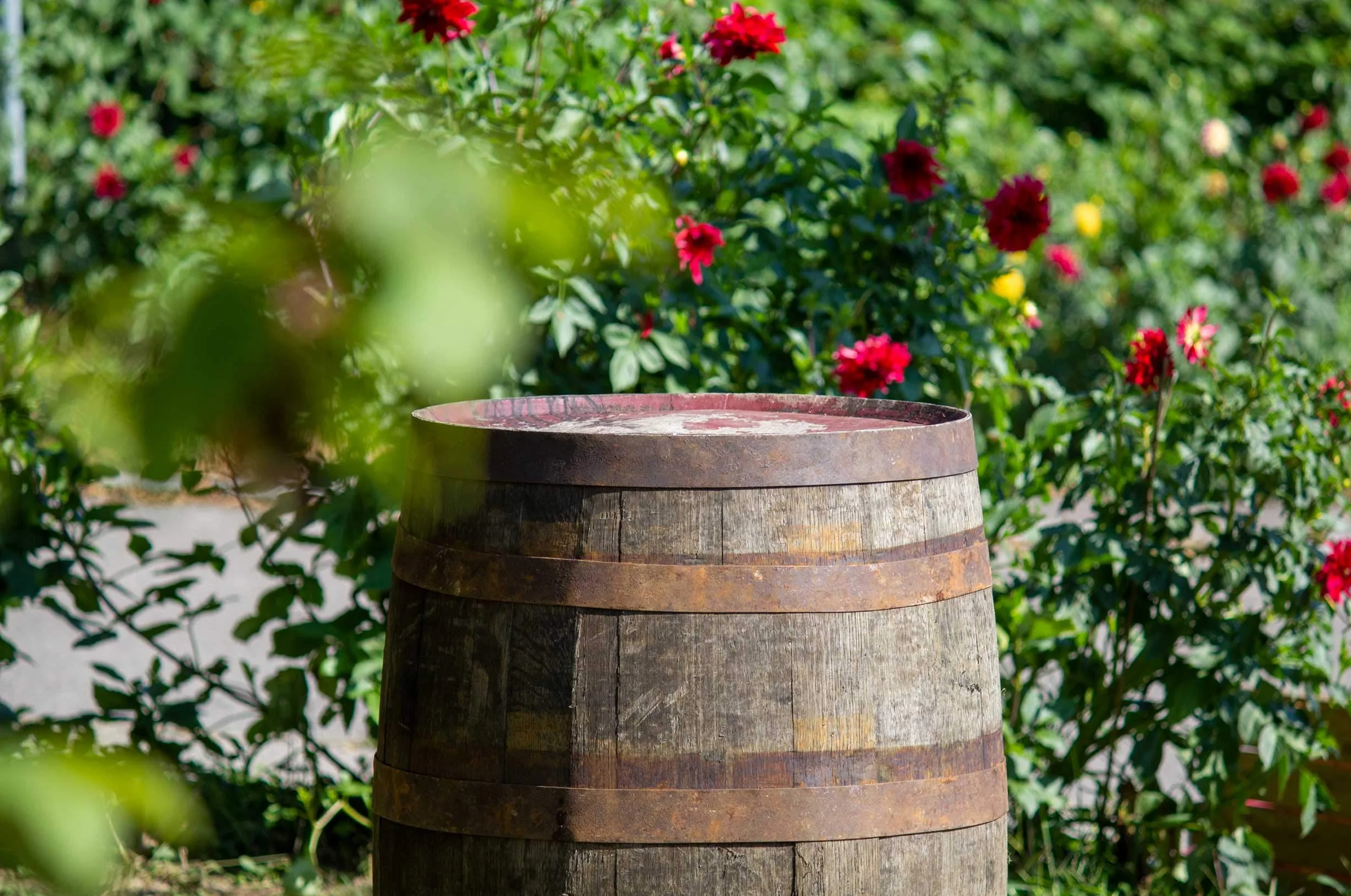 Temesso Barril de Madera Usado, auténtico Barril de Whisky escocés para decoración - Barril Mesa para Bar