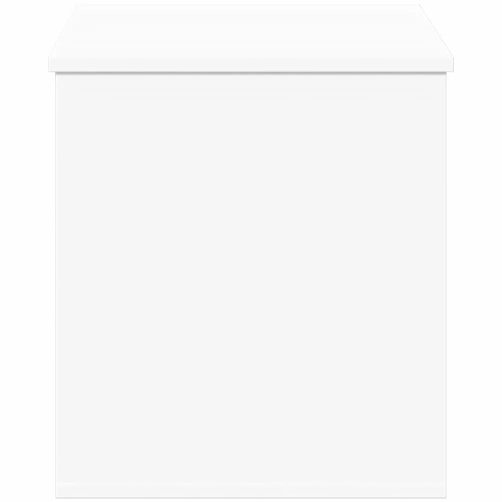 Caja de almacenaje madera de ingeniería blanca 100x42x46 cm, Mobiliario Armarios y almacenamiento Baúles de almacenamiento, Blanco, 24.99kg