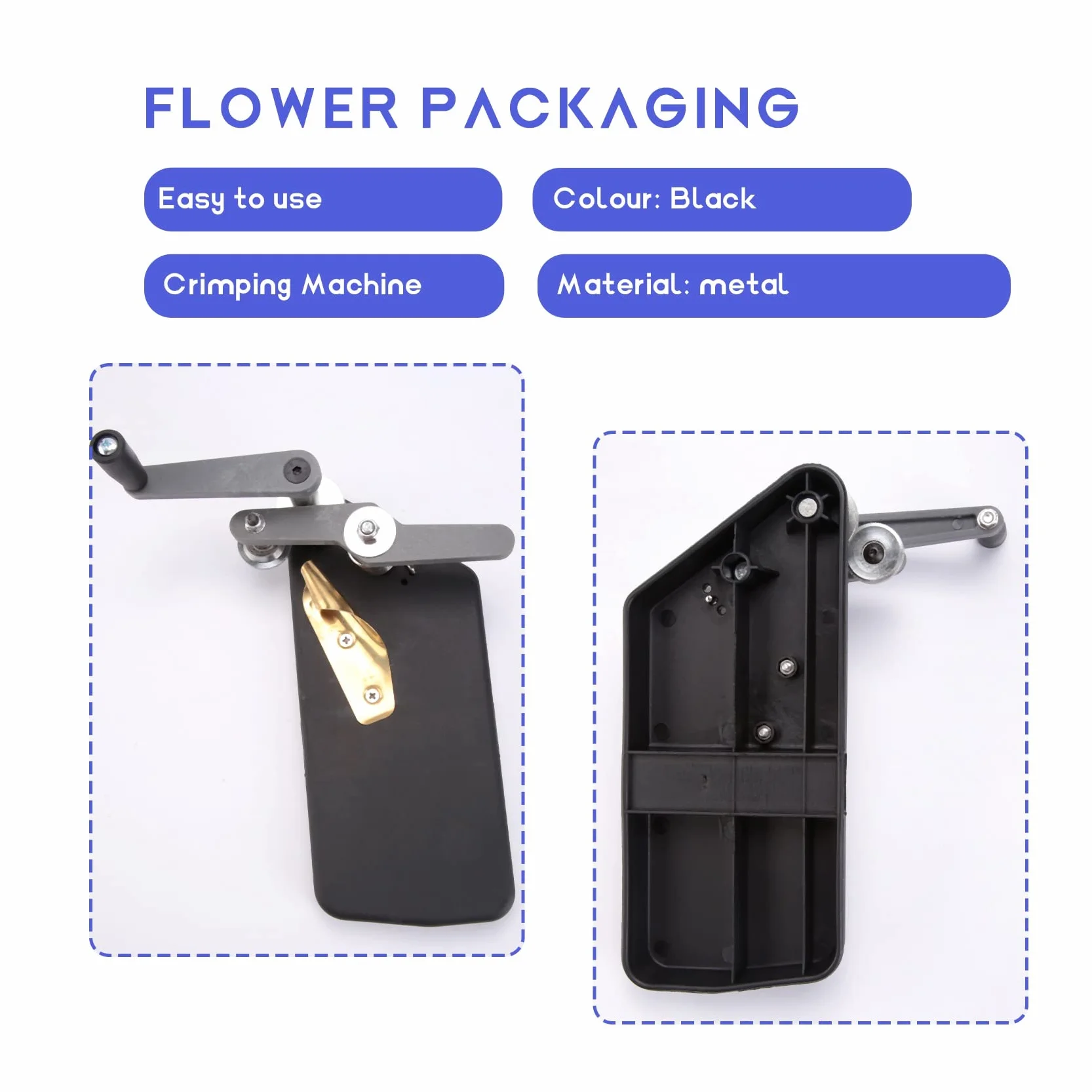 Máquina de prensar flores, ondulaciones de papel crepado, herramientas de encaje, floristería (dientes finos)