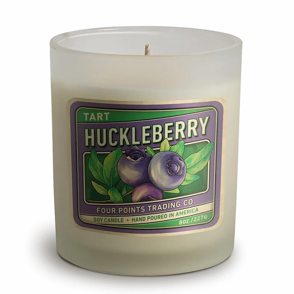 I'm Your Huckleberry - Vela aromática de aromaterapia de soja con frasco de 8 onzas