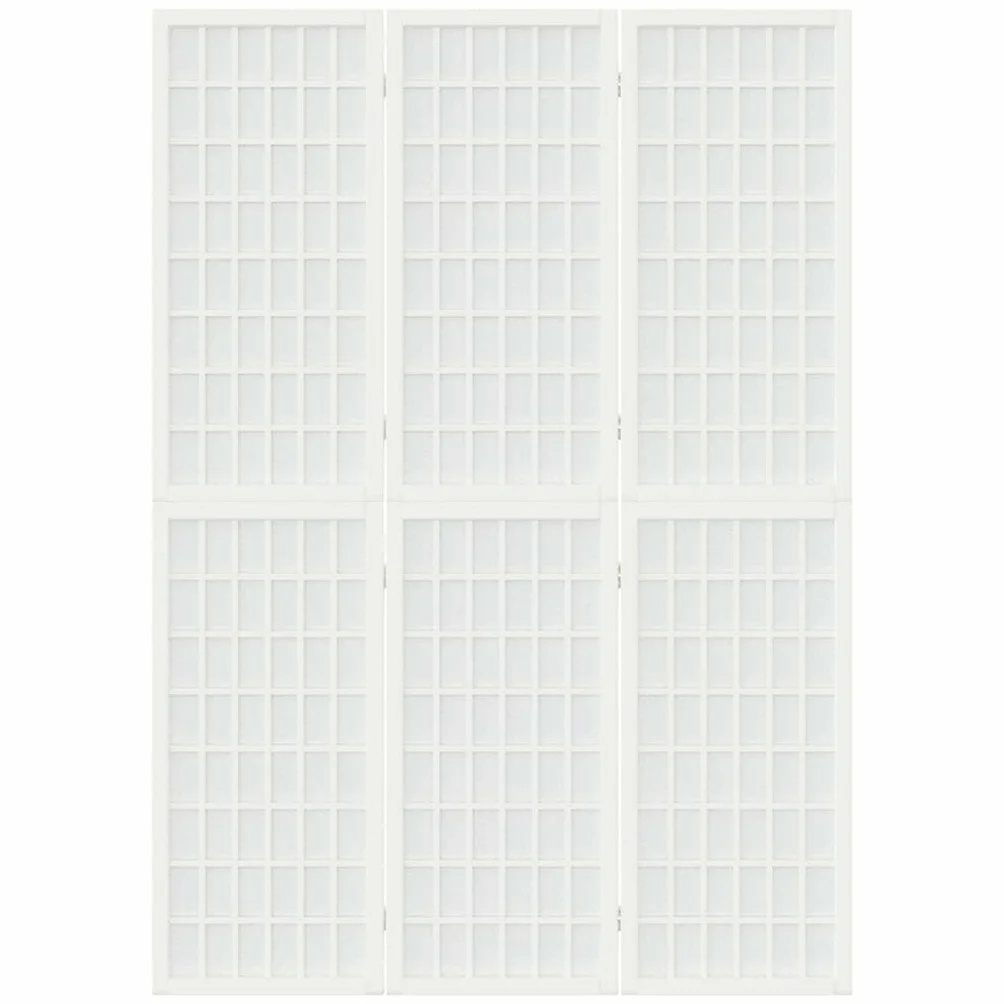 vidaXL Biombo plegable con 3 paneles estilo japonés blanco 120x170 cm