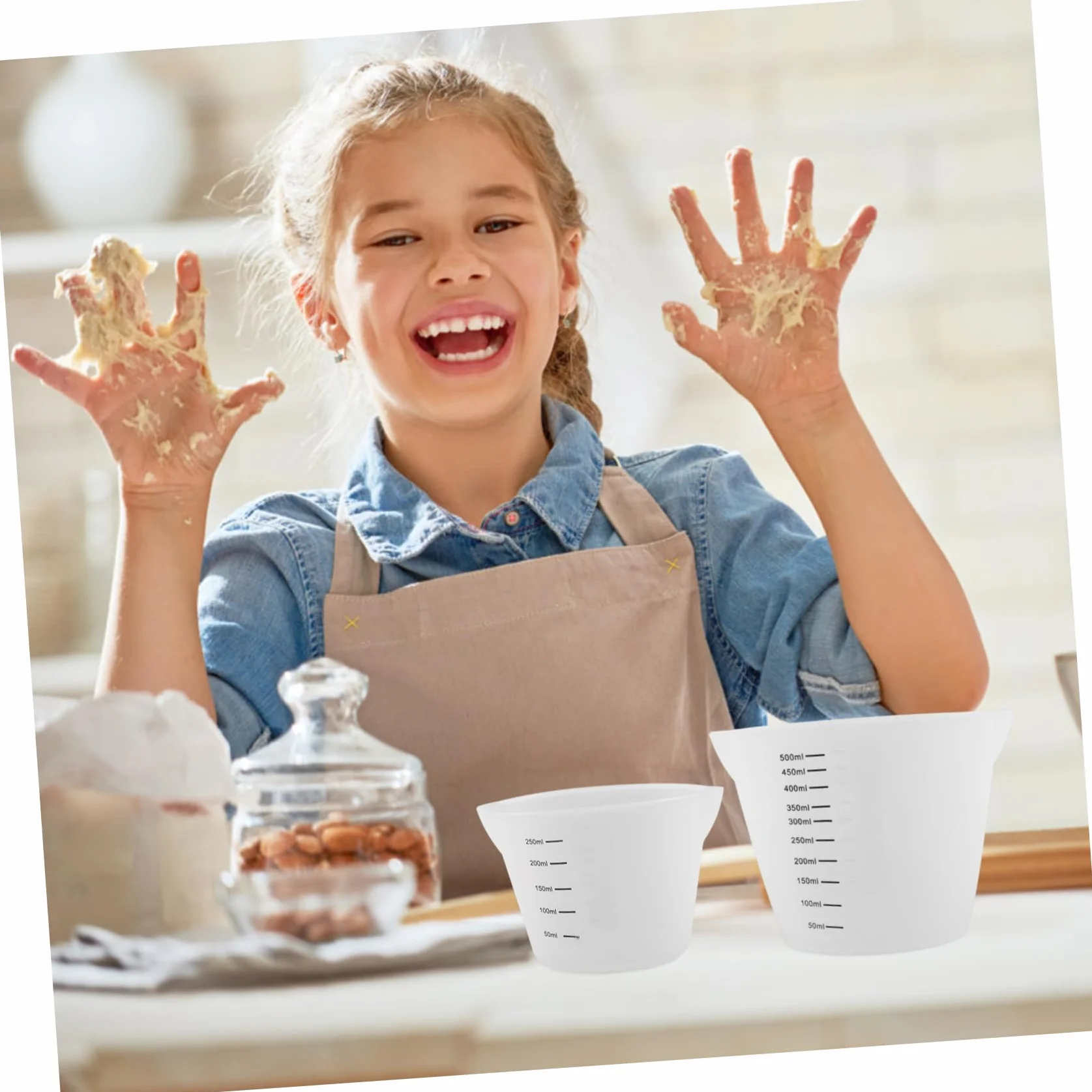 IMIKEYA 10piezas Tazas Medidoras De Graduadas Utensilios De Cocina Para De Repostería Resistentes Al