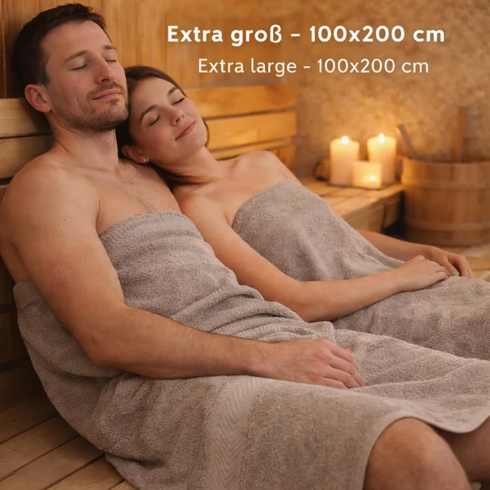 Betz Toalla de baño XXL Palermo 100% algodón 100x200 cm Gris Piedra