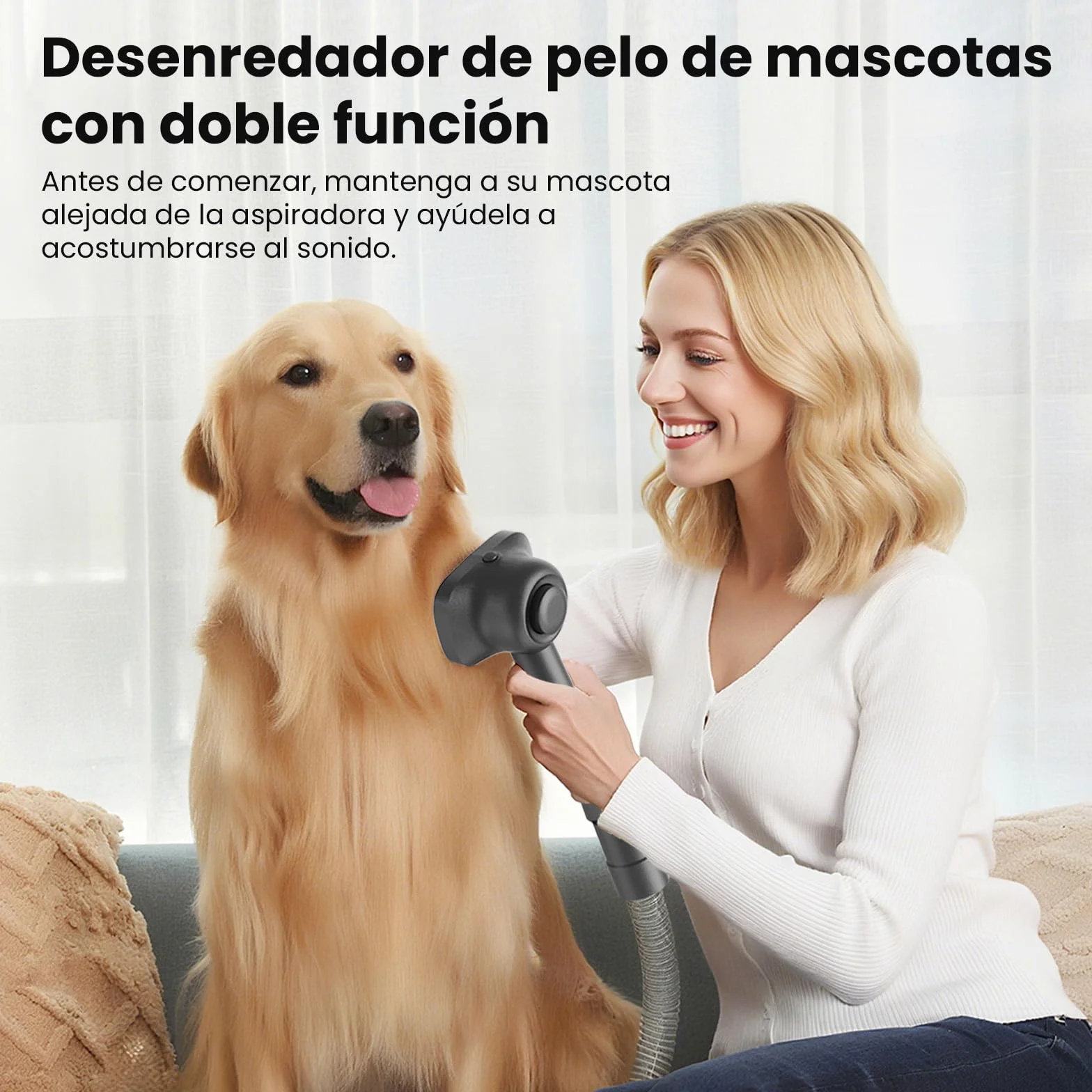 Aspiradora Sin Cable 58000Pa/600W/75Min, Escoba Aspiradora sin Cable Potente con Brazo Flexible, Manguera Extensible de 1m, Srotolatore di Peli di Animali, para Suelo/Alfombra/Pelo de Animal