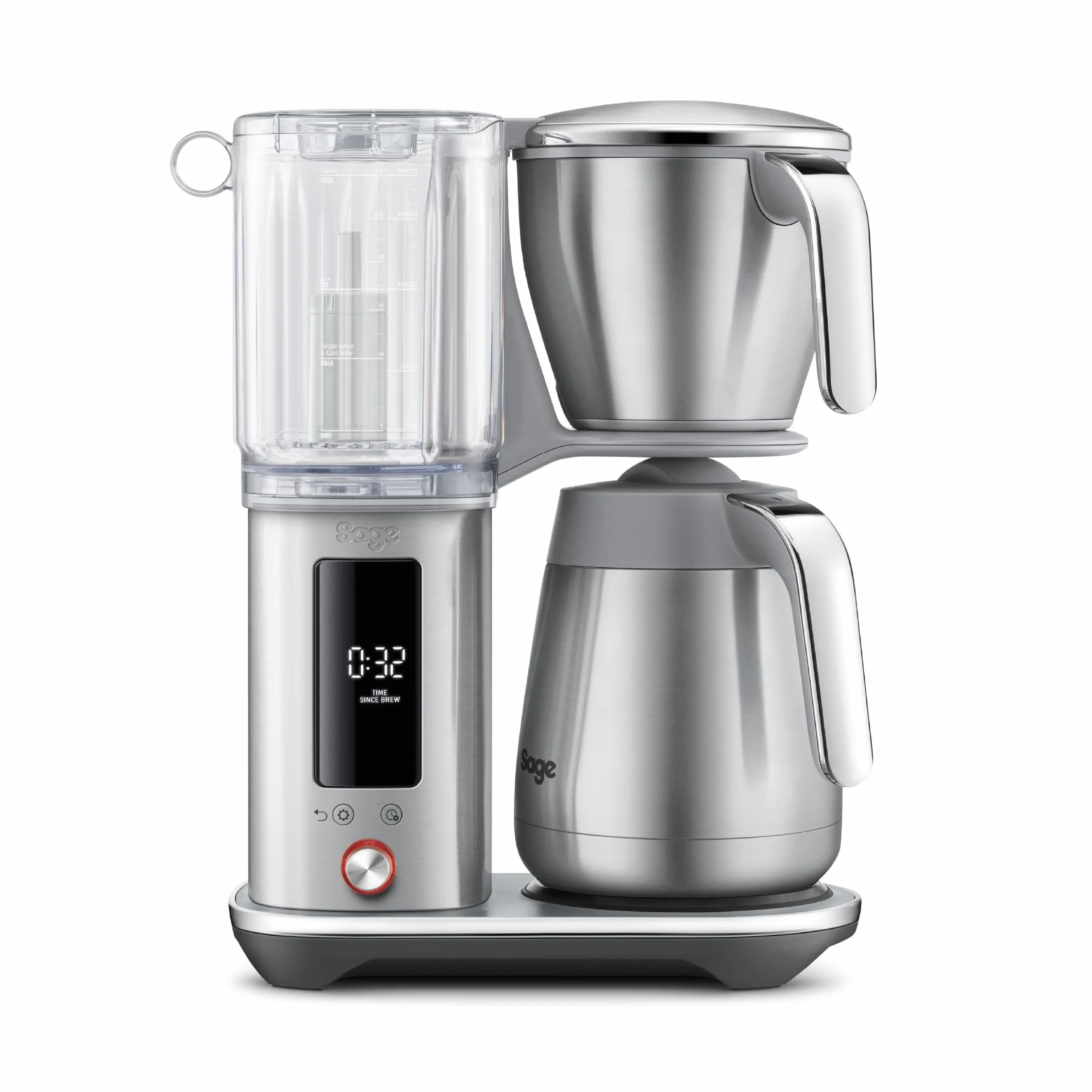 Sage - The Luxe Brewer Thermal - Precisión Con un Solo Toque, Estándar Golden Cup de la SCA (Calidad Profesional), Jarra Térmica de Doble Pared, Cold Brew y Ajustes Personalizables, 1,77 L