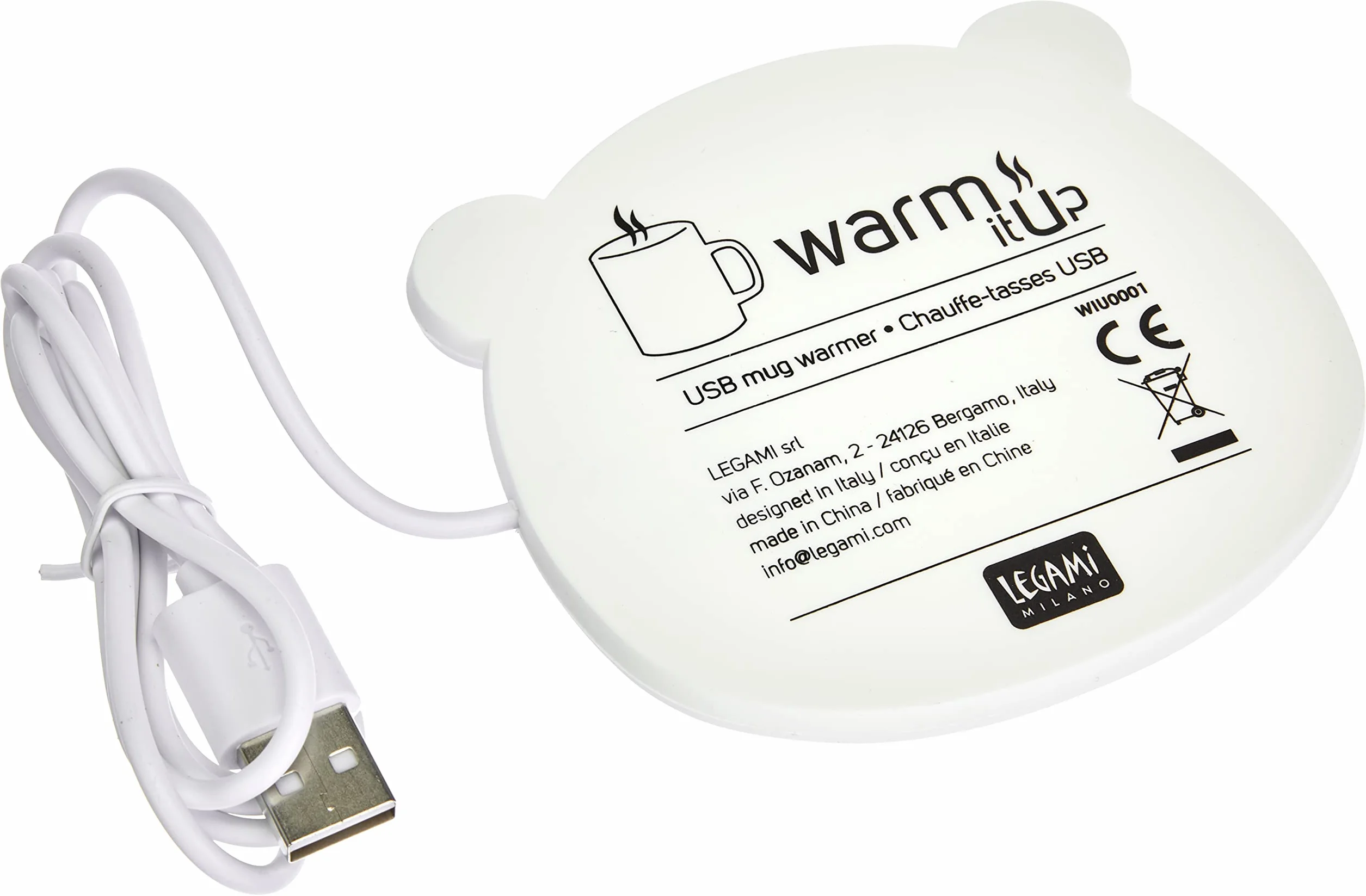 Legami Warm It Up - Calentador de tazas, diseño de oso panda