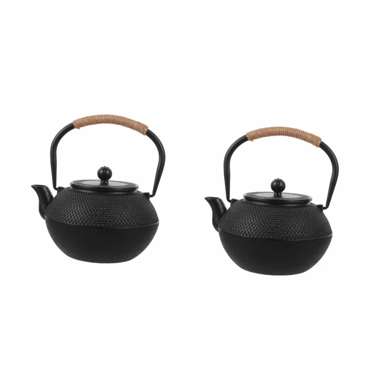Cabilock 2 Piezas Tetera De Hierro Fundido Pava Infusor Té Para Puede Teteras Tetera Japonesa De Metal Tetera De Metal Japonesa Tetera Metalica Estufa De Tetera Negro Planchar