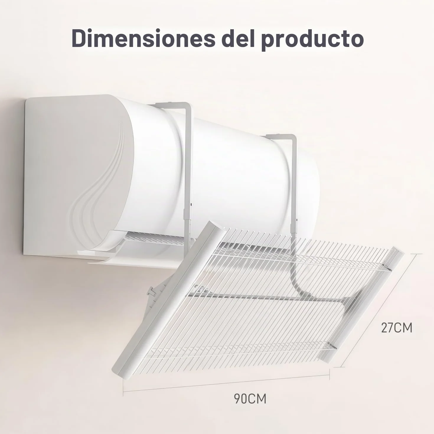Deflector Aire Acondicionado Ajustable Aleación Aluminio ABS Anti Directo Soplando Difusor