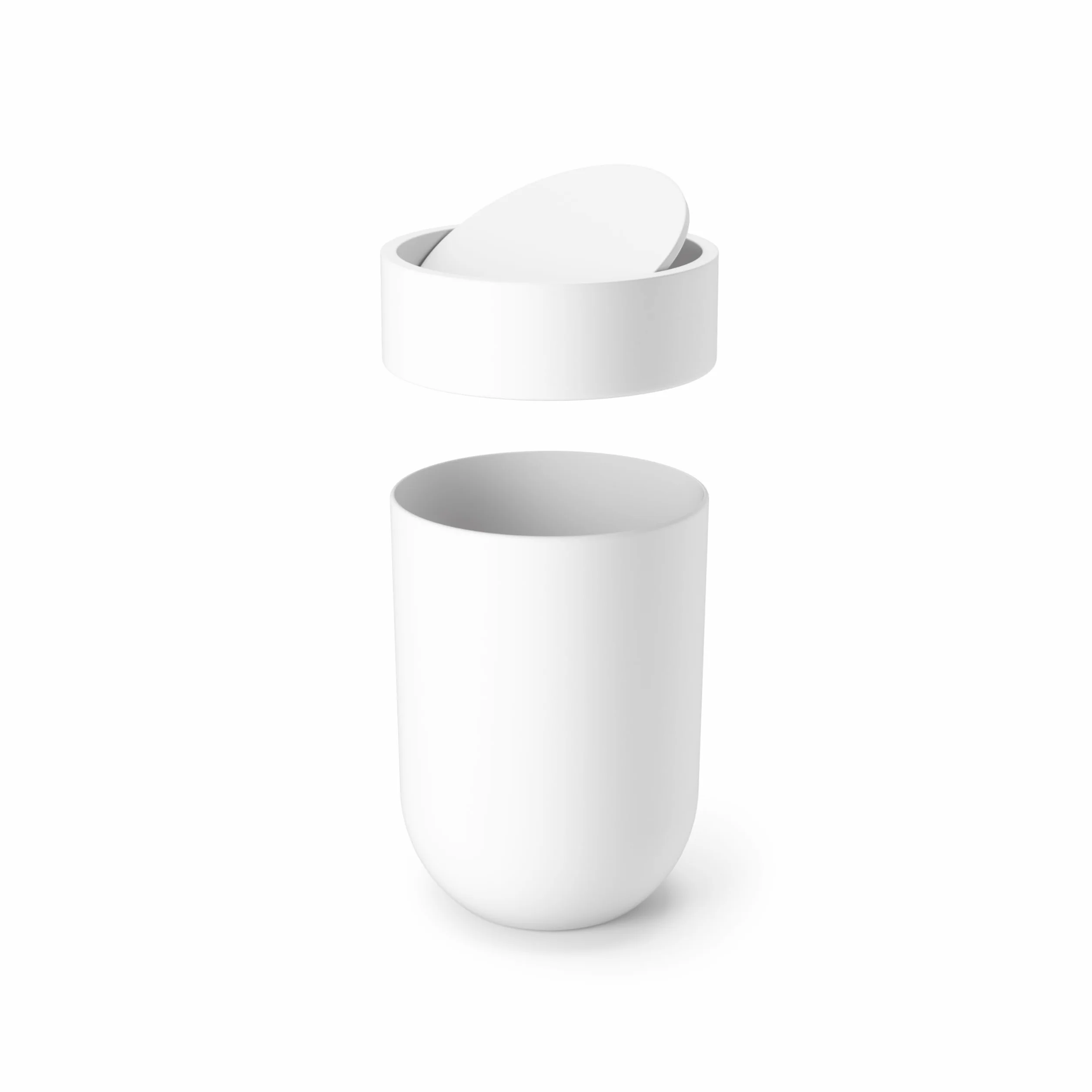 Umbra Touch Bote de basura para baño 6 litros Blanco