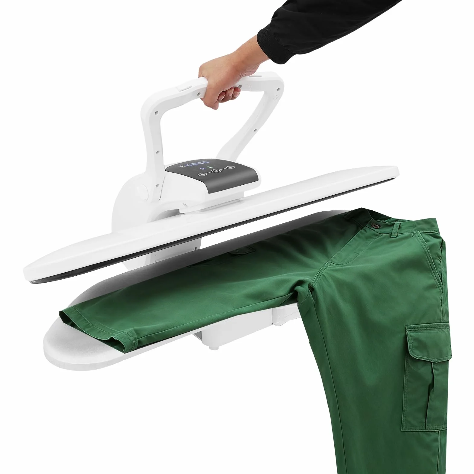 Plancha de vapor 2200 W, 120 g/min, golpe de vapor, 5 niveles de temperatura, pantalla táctil para ropa, hogar