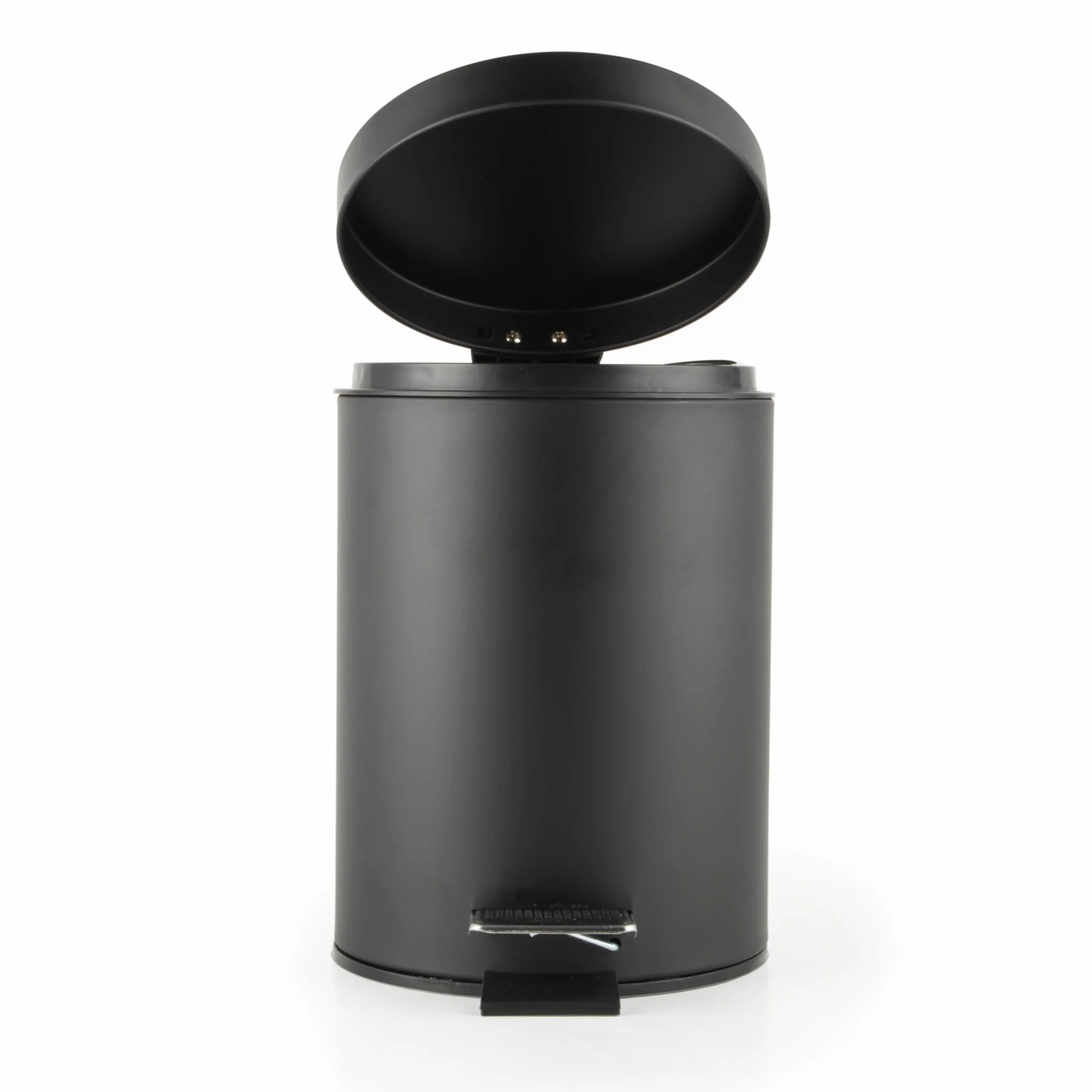 Beldray cubo de baño con pedal 3 L acero inoxidable tapa cierre suave cubo interior extraíble negro