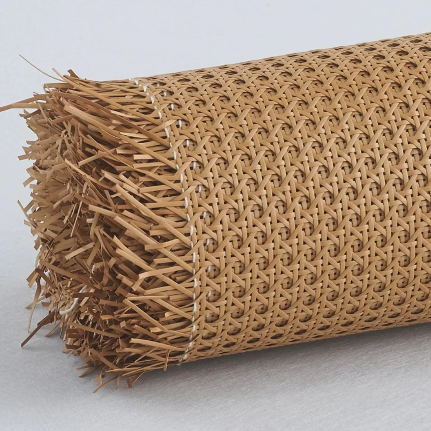 80cm de Ancho, Rejilla Rollo Mimbre para Muebles, Plástico Sintetico Rollo de Ratan por Metros, Correas de Tela Ratán, Cinta de Caña Tejida para Silla Cesta Bricolaje Marrón(100x400cm)
