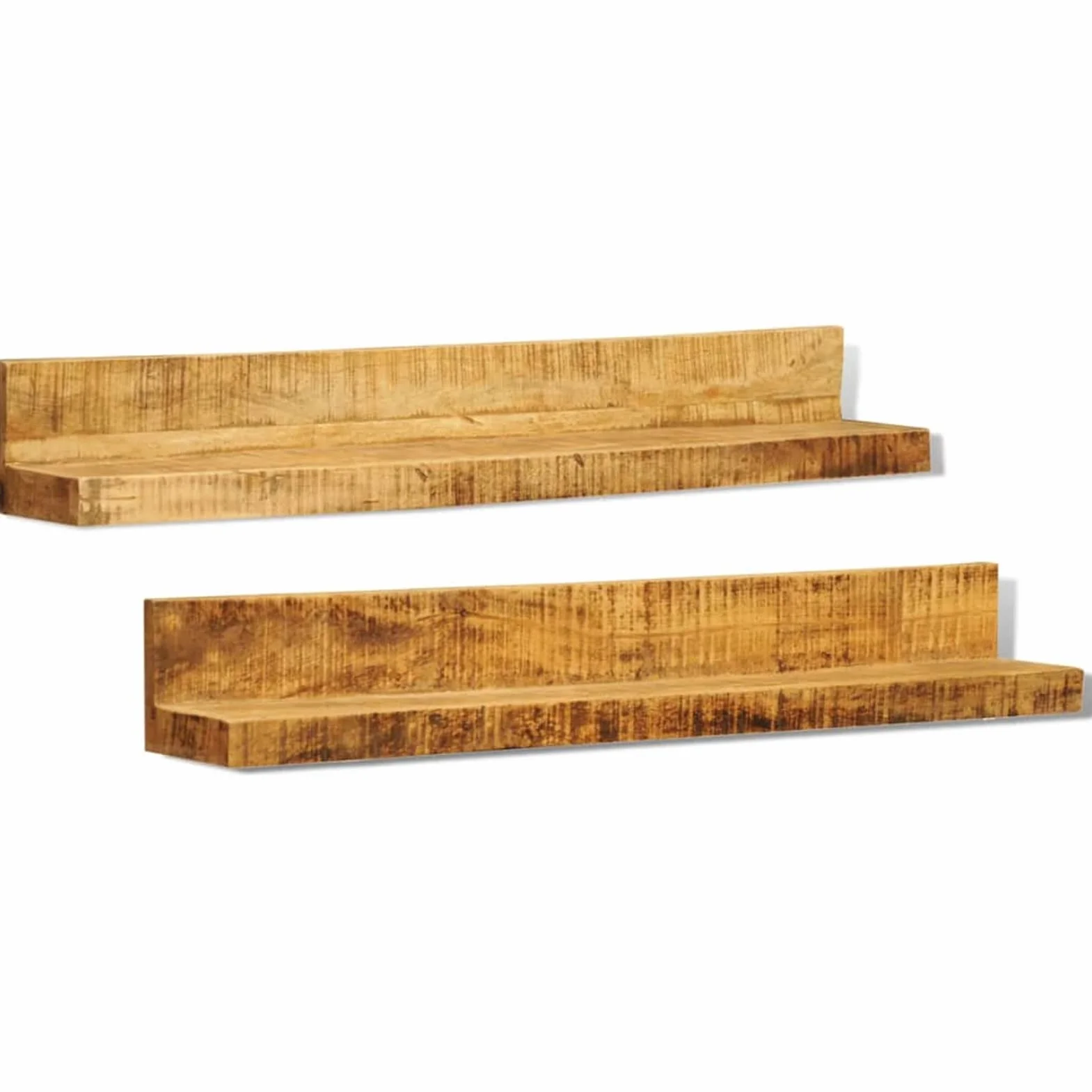 Homgoday Estantes de pared de madera maciza, 2 artículos, armario librería vitrina, librería vertical para ahorrar espacio, librería de suelo, para salón o estudio