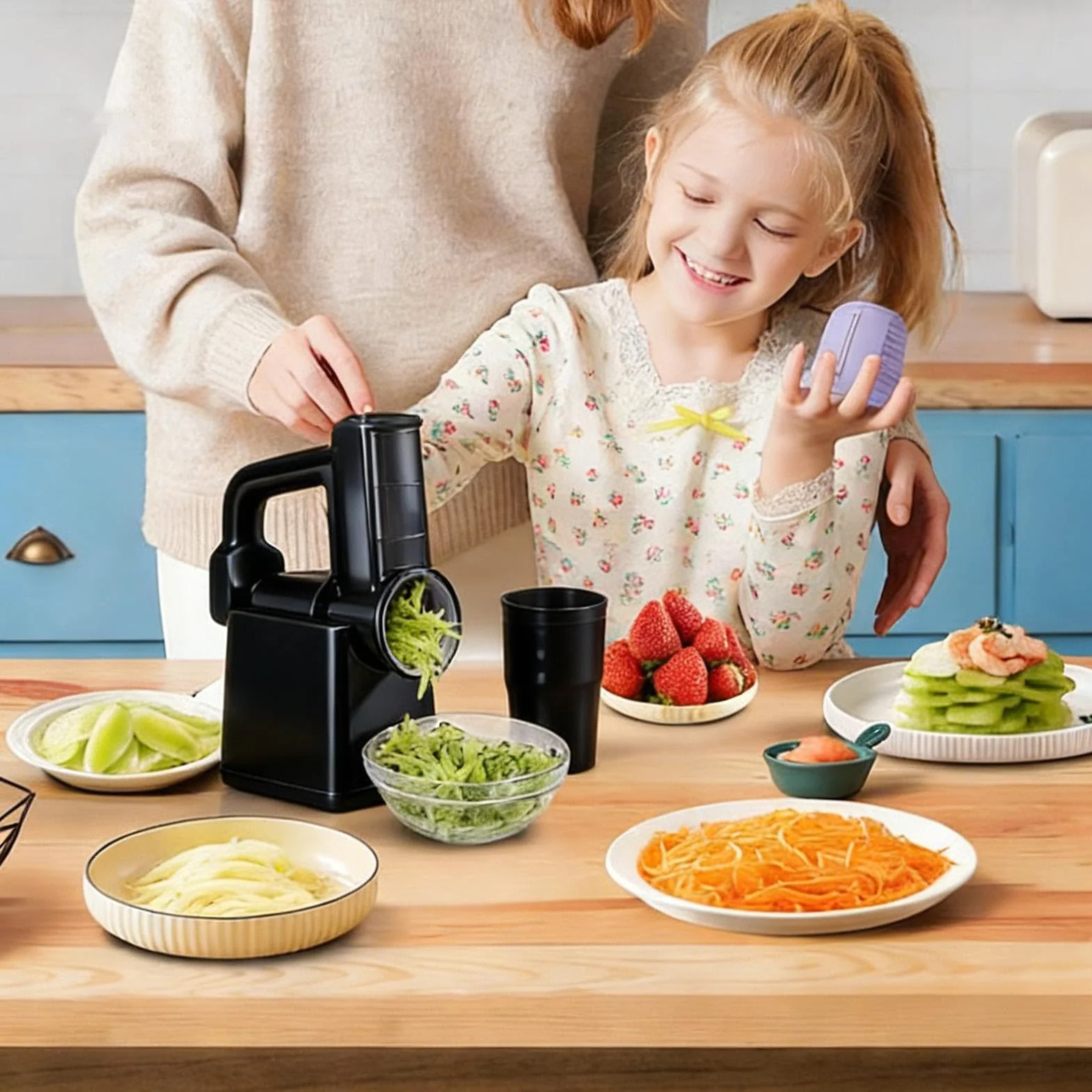 Picador Eléctrico Rallador De Queso Automático Recargable | Cortador Eléctrico De Verduras Y Rallador De Queso Para Pepino Zanahoria Ajo Y Ensalada En Cocina Doméstica