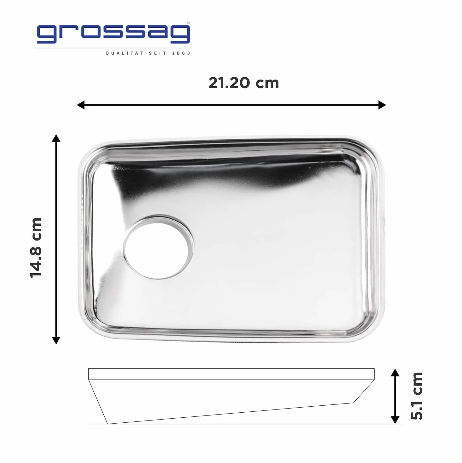 grossag 1352 KFW 5 - Accesorio para picadora de carne (metal ligero)