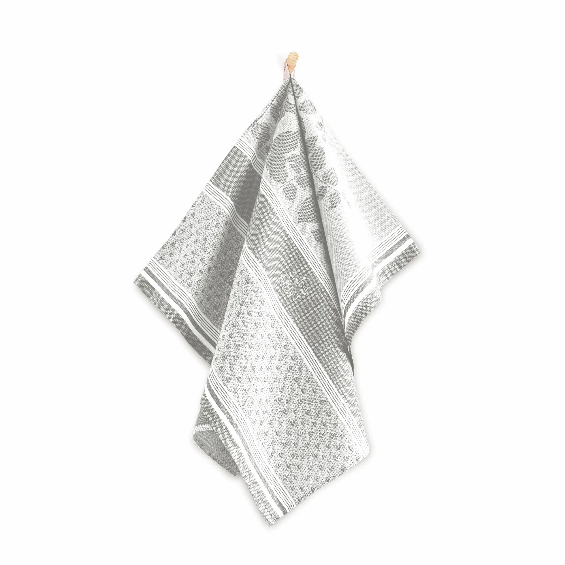 Zwoltex – Juego de Toallas de Cocina, 10 paños de Cocina 50x70cm Hierbas, paños absorbentes, 100% algodón orgánico 200g/m2, Toallas de algodón con Certificado Oeko-Tex - Verde/Beige/Gris