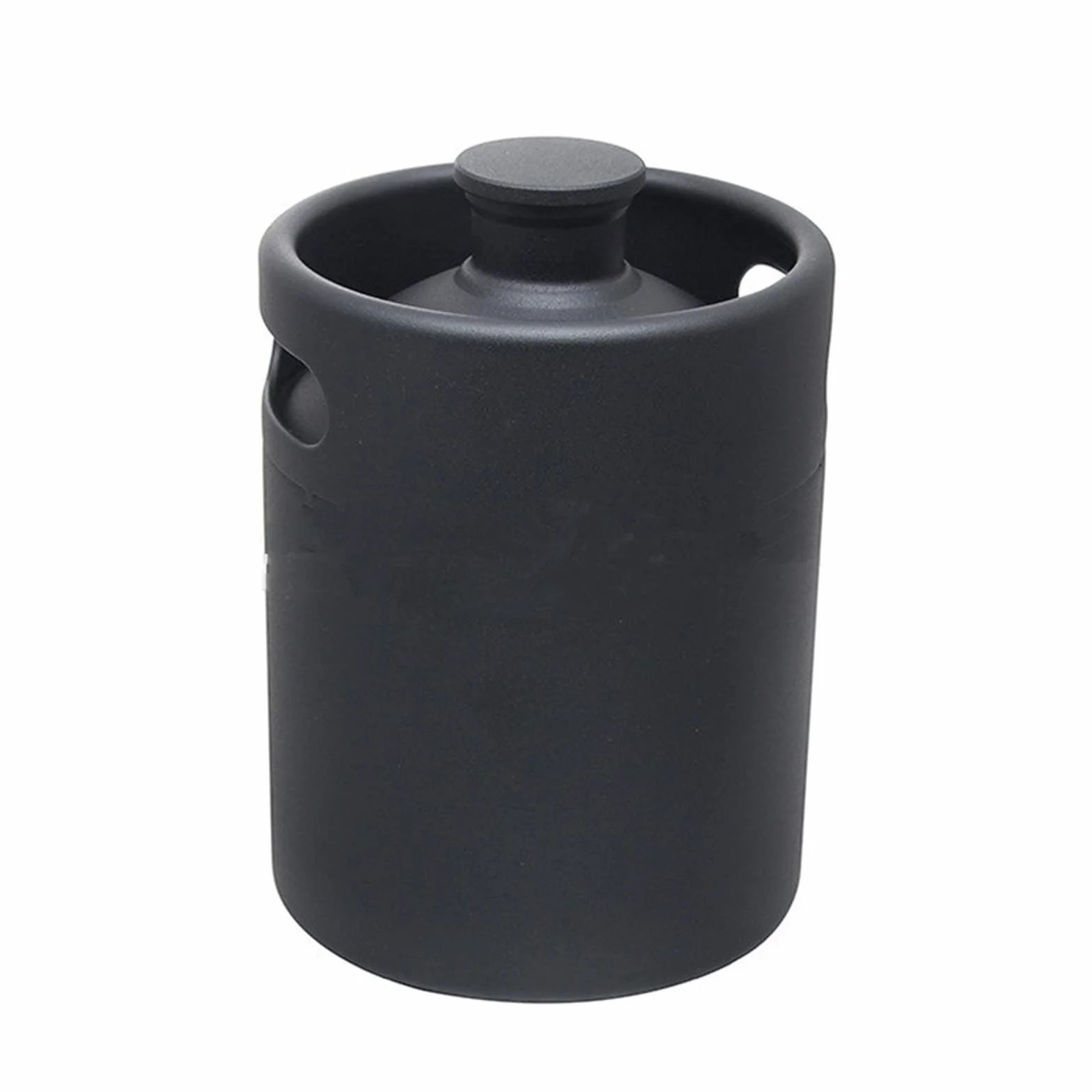 Cerveza elaborada Kit Cerveza Mini Barril de Cerveza Growler, Botella de Cerveza portátil, Herramienta de Accesorios para Barra de Vino para Hacer Cerveza en casa(3.6L Black)