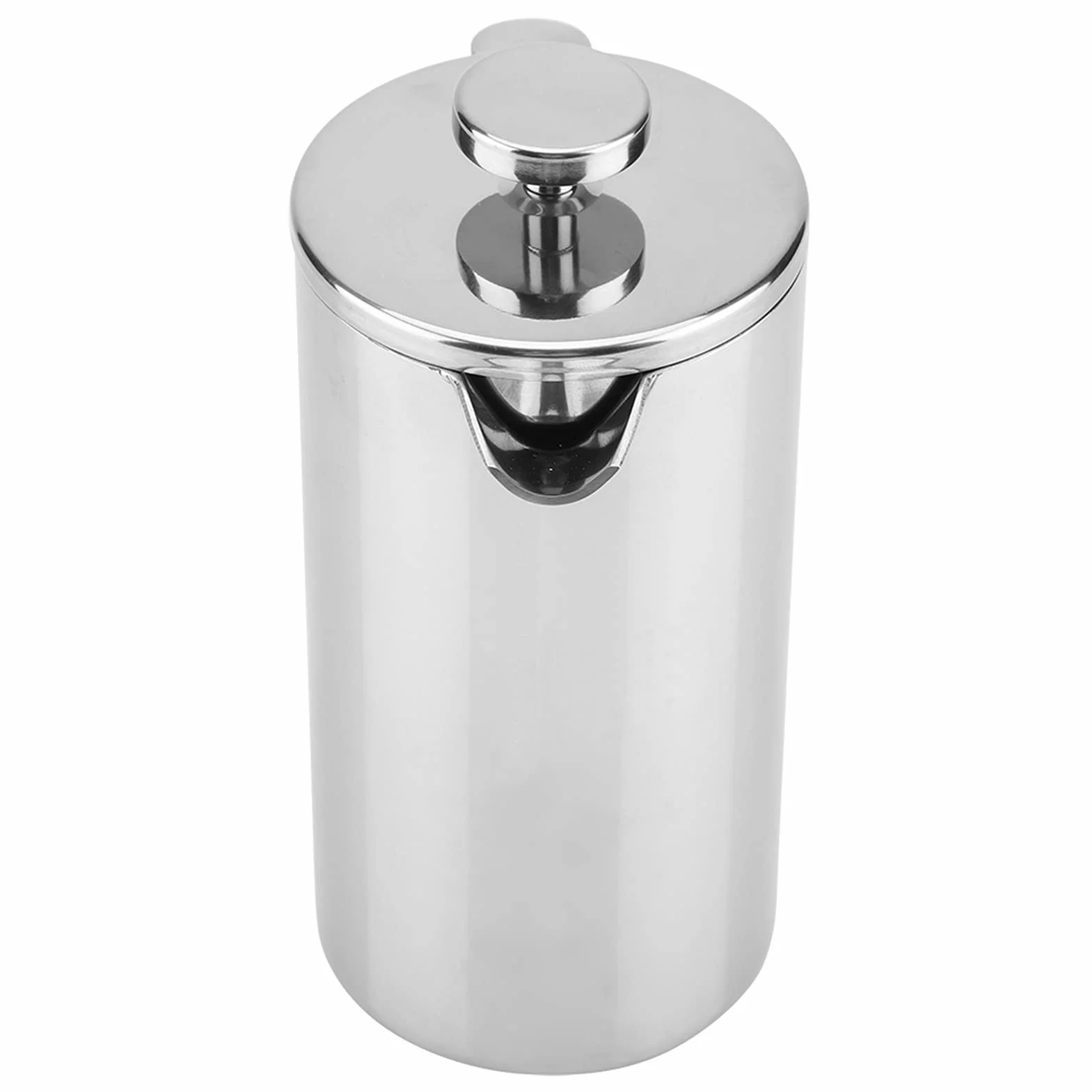 Tyenaza Máquina de Prensa Francesa, Olla de Prensa de café aislada de Acero Inoxidable con Filtro Prensa Francesa para el hogar y el café(800ML)