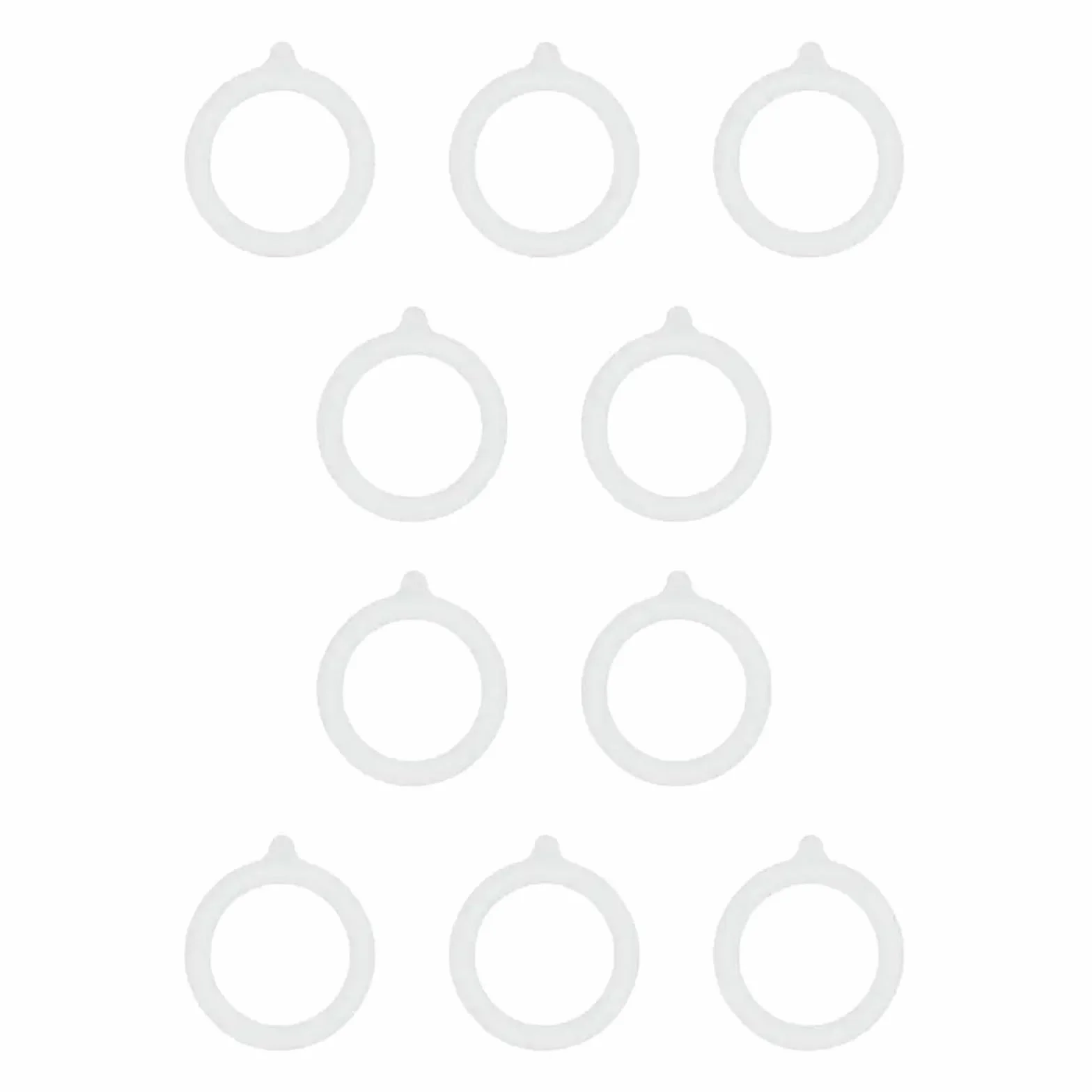 10 Juntas de Silicona for tarros Cristal | Reemplazo de sellos de goma herméticos a prueba de fugas for tarros de cristal que preservan la frescura de los alimentos