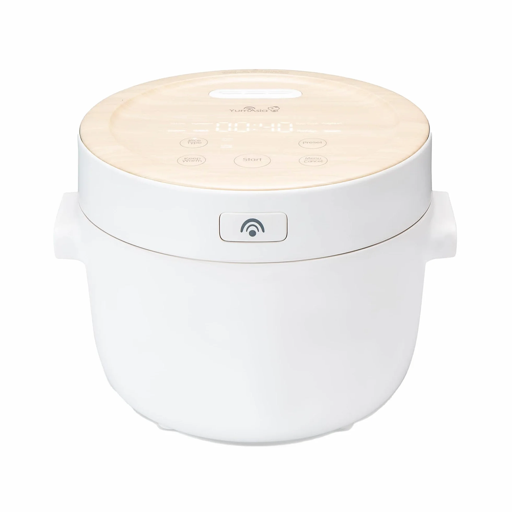 Arrocera Yum Asia Fuji con calefacción por inducción (IH) y tazón de cerámica (5 tazas, 1.0 litro), 7 funciones de cocción de arroz, 5 funciones de multicocina, pantalla LED, 220-240V
