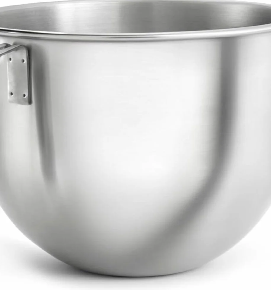KitchenAid Bol de Acero Inoxidable 6.6L, Asa Ergonómica, Apto Lavavajillas, Encaje Seguro, Compatible con Robots Bowl-Lift 5.6L–6.6L