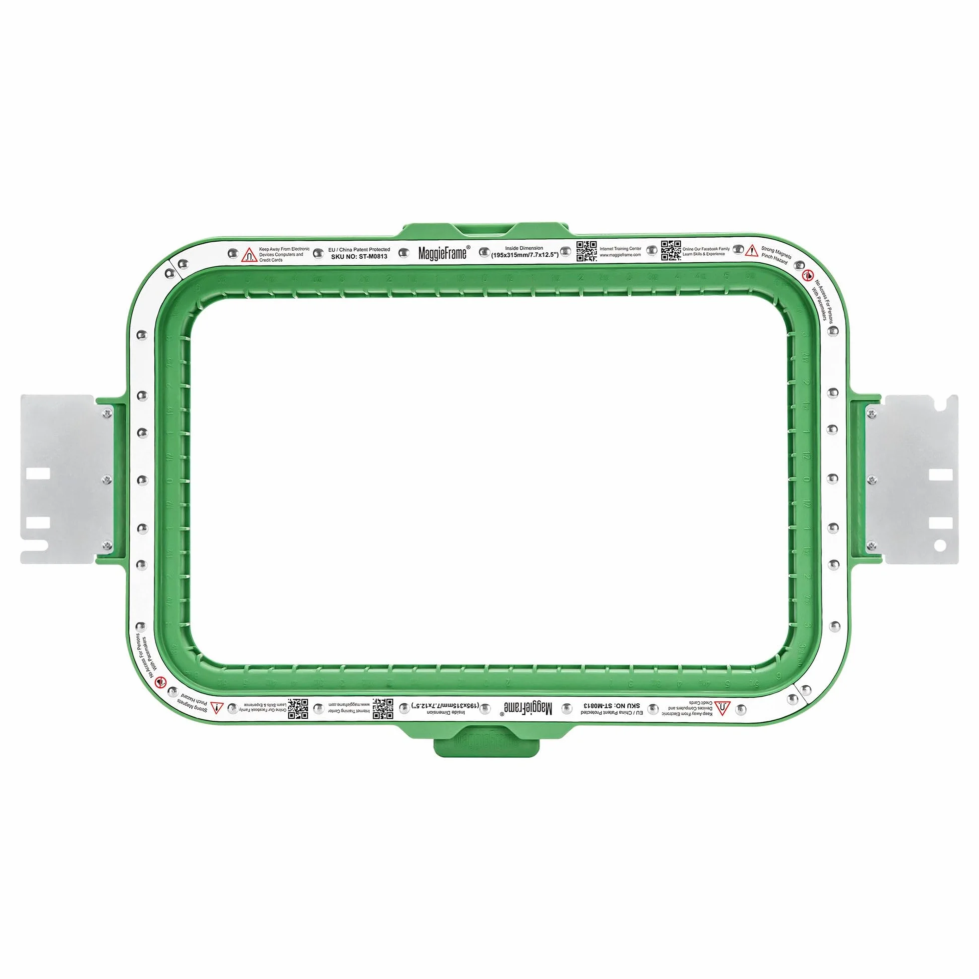 MaggieFrame Bastidor de bordado magnético 195x315mm para ZSK | Compatible con ZSK SPRINT 6, SPRINT 6XL, SPRINT 7, SPRINT 7XL, SPRINT 8, RACER 1W, RACER 2W, RACER 4W; 7.7x12.5inch
